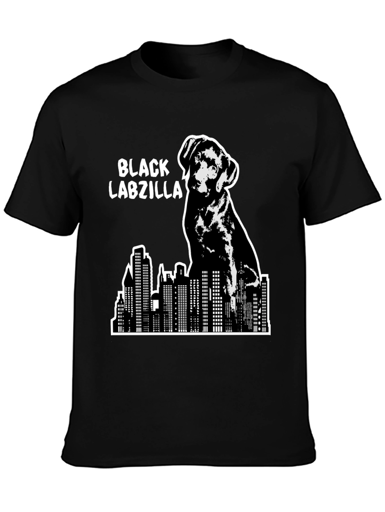 Black Labzilla T-Shirt - Funny Dog Lover Tee