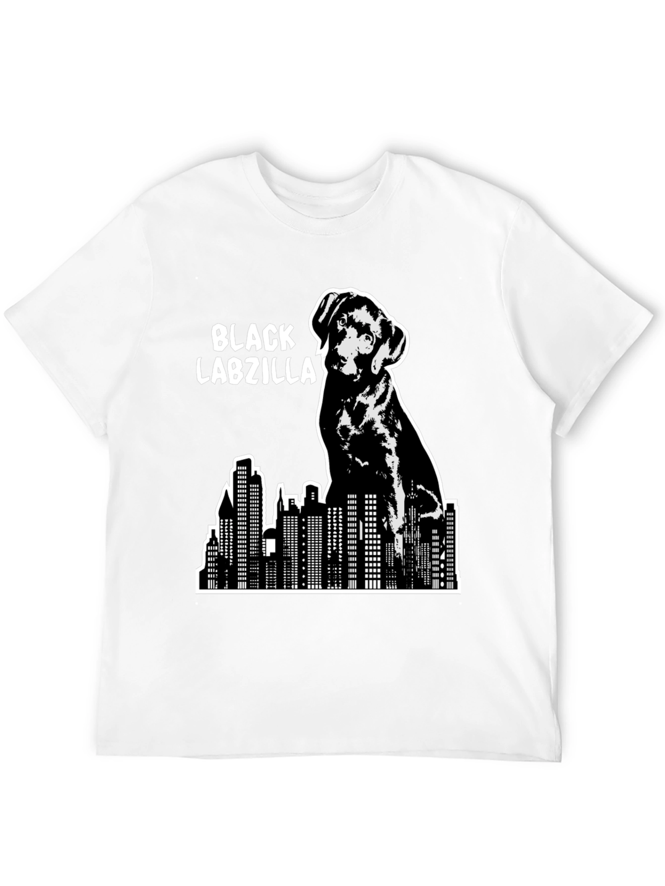 Black Labzilla T-Shirt - Funny Dog Lover Tee