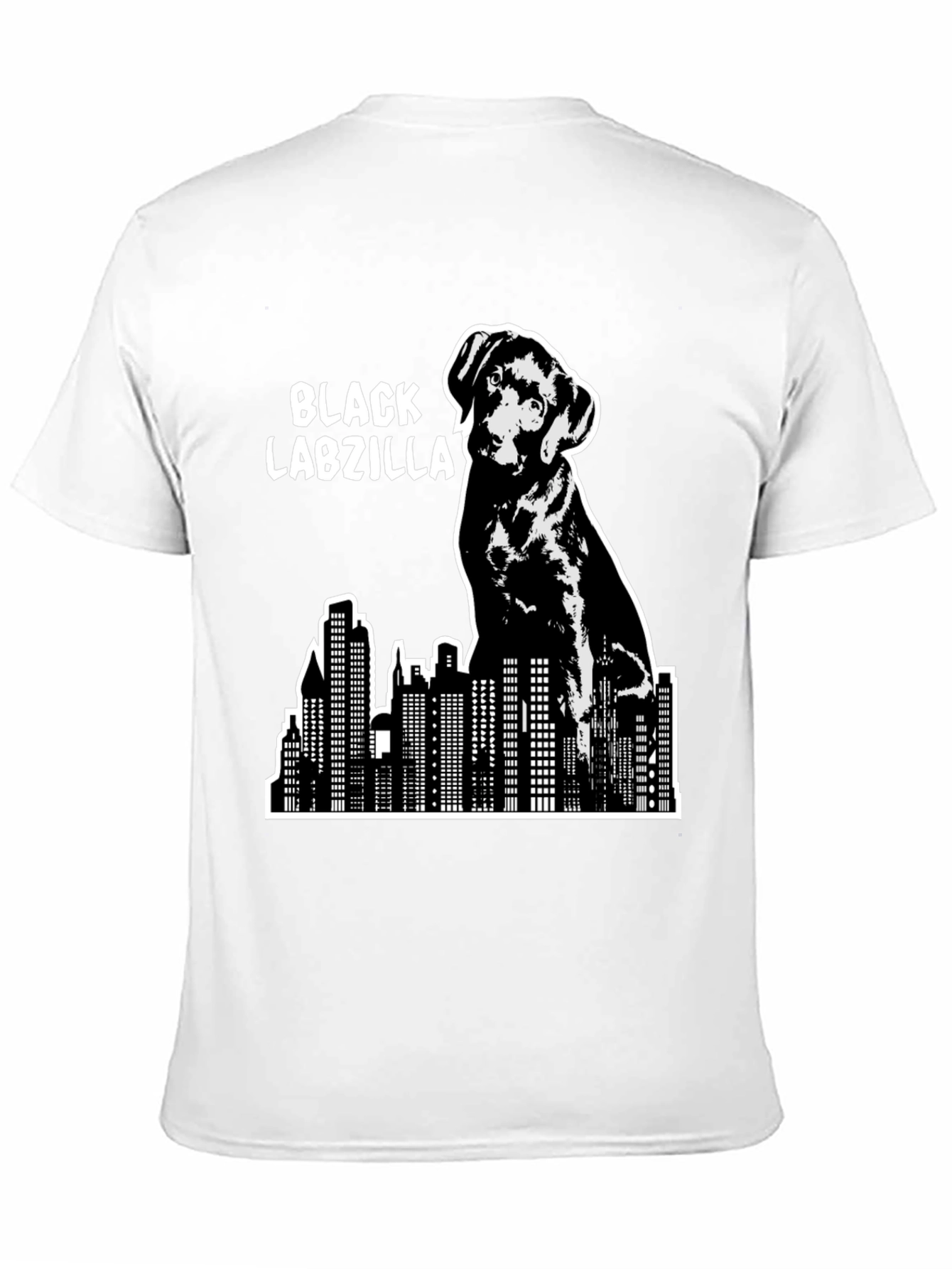 Black Labzilla T-Shirt - Funny Dog Lover Tee