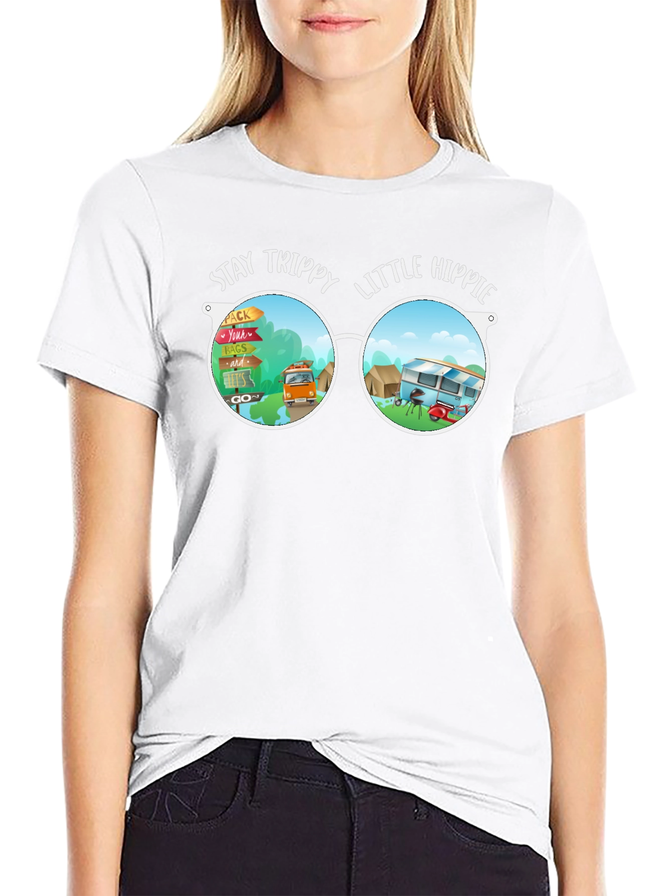 Stay Trippy Little Hippie Graphic Tee