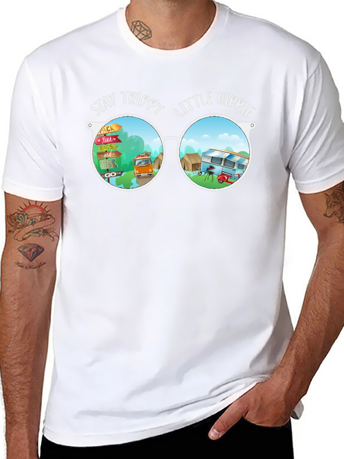 Stay Trippy Little Hippie Graphic Tee