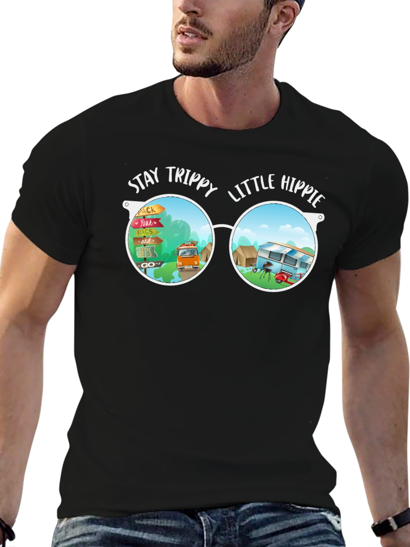 Stay Trippy Little Hippie Graphic Tee