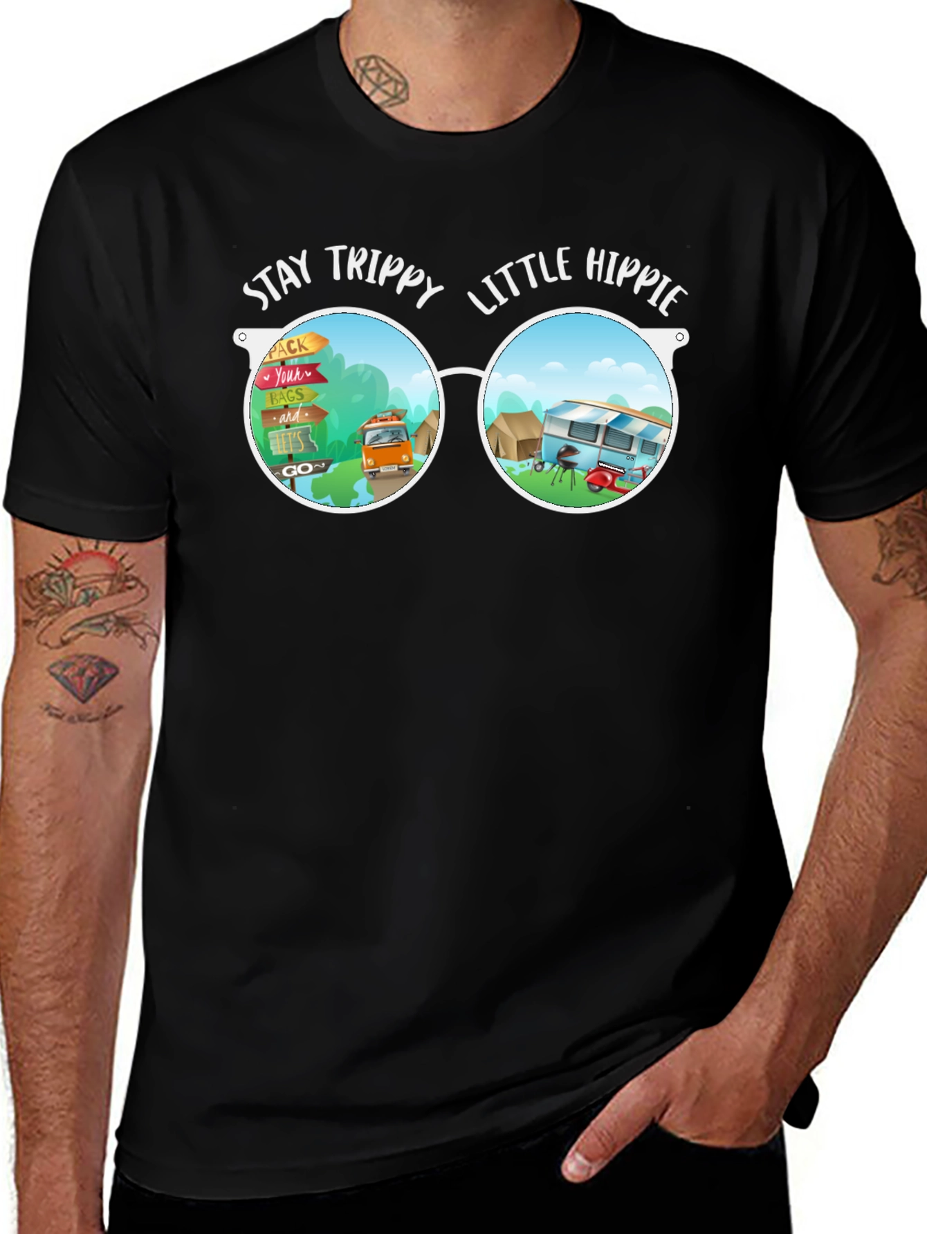 Stay Trippy Little Hippie Graphic Tee