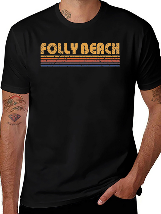 Folly Beach Retro T-Shirt