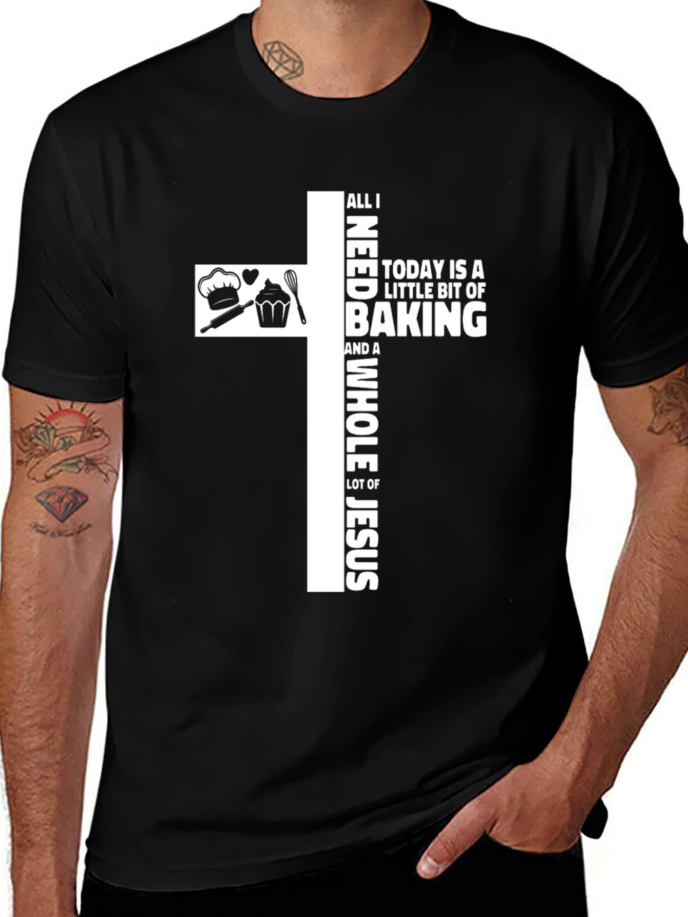 Baking & Jesus Graphic Tee | Christian T-Shirt