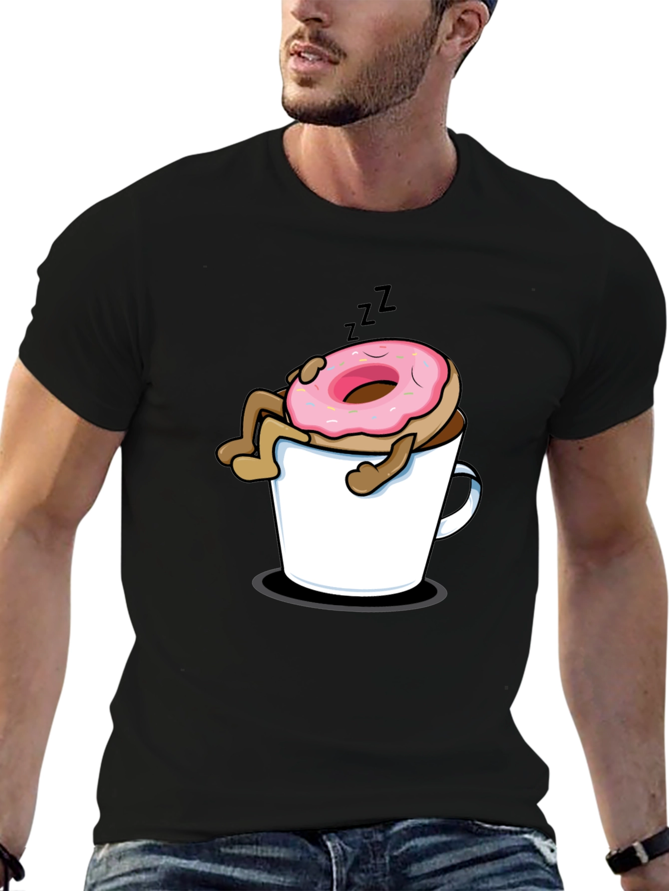 Sleepy Donut Black T-Shirt