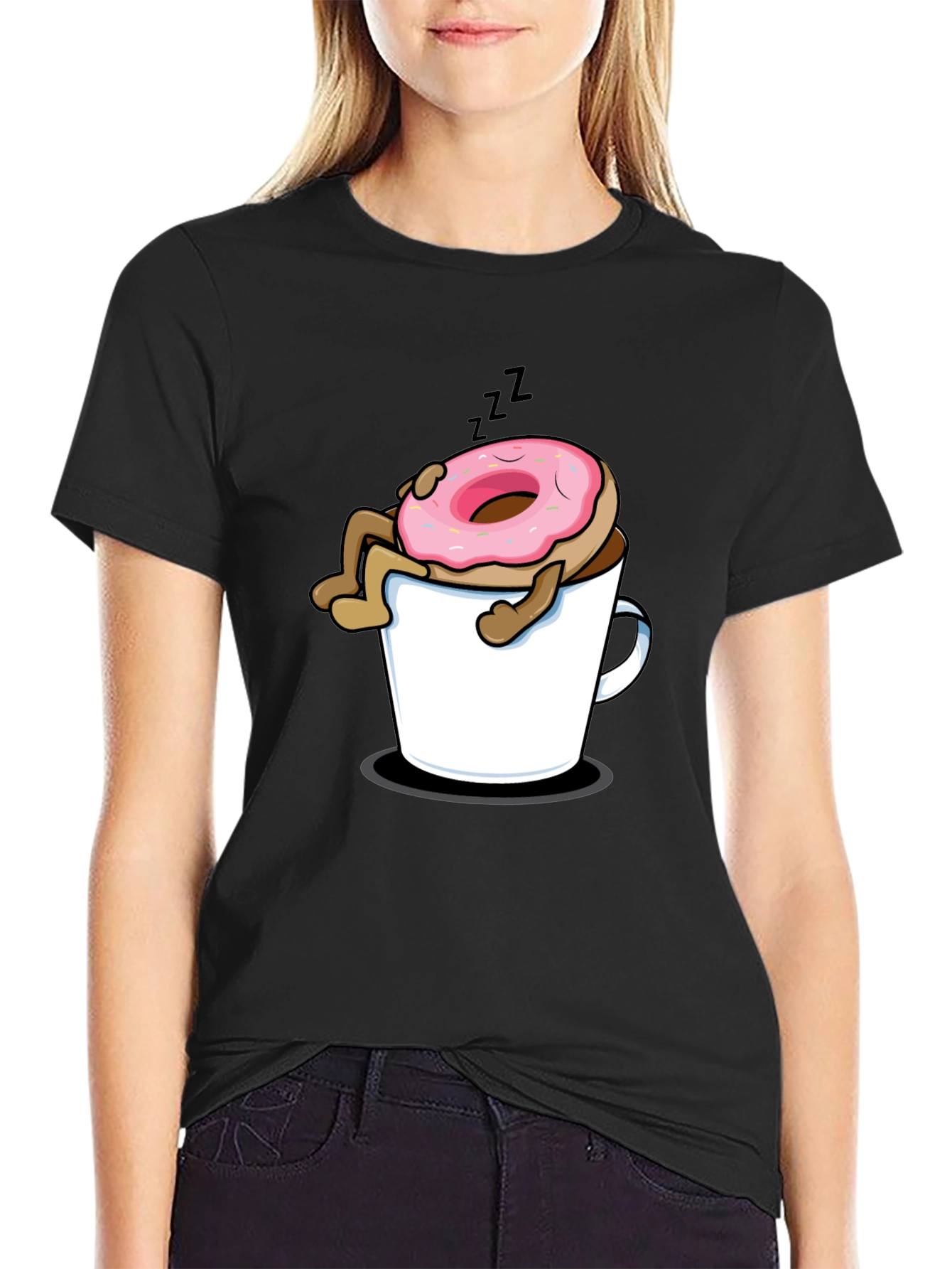 Sleepy Donut Black T-Shirt