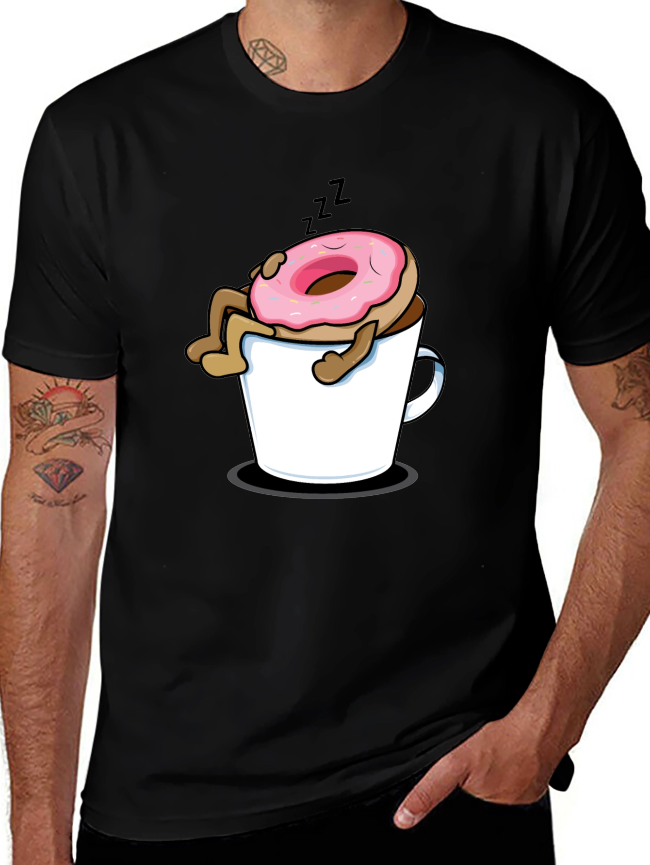 Sleepy Donut Black T-Shirt