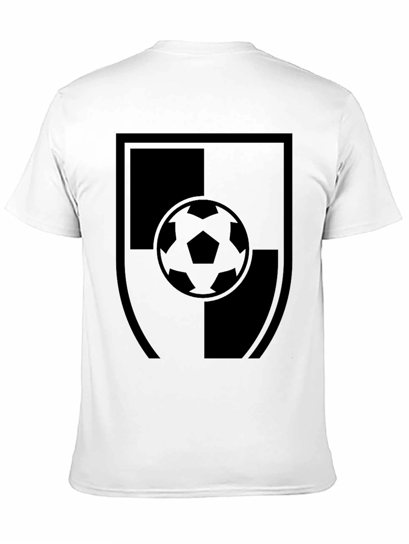 Soccer Shield Black T-Shirt