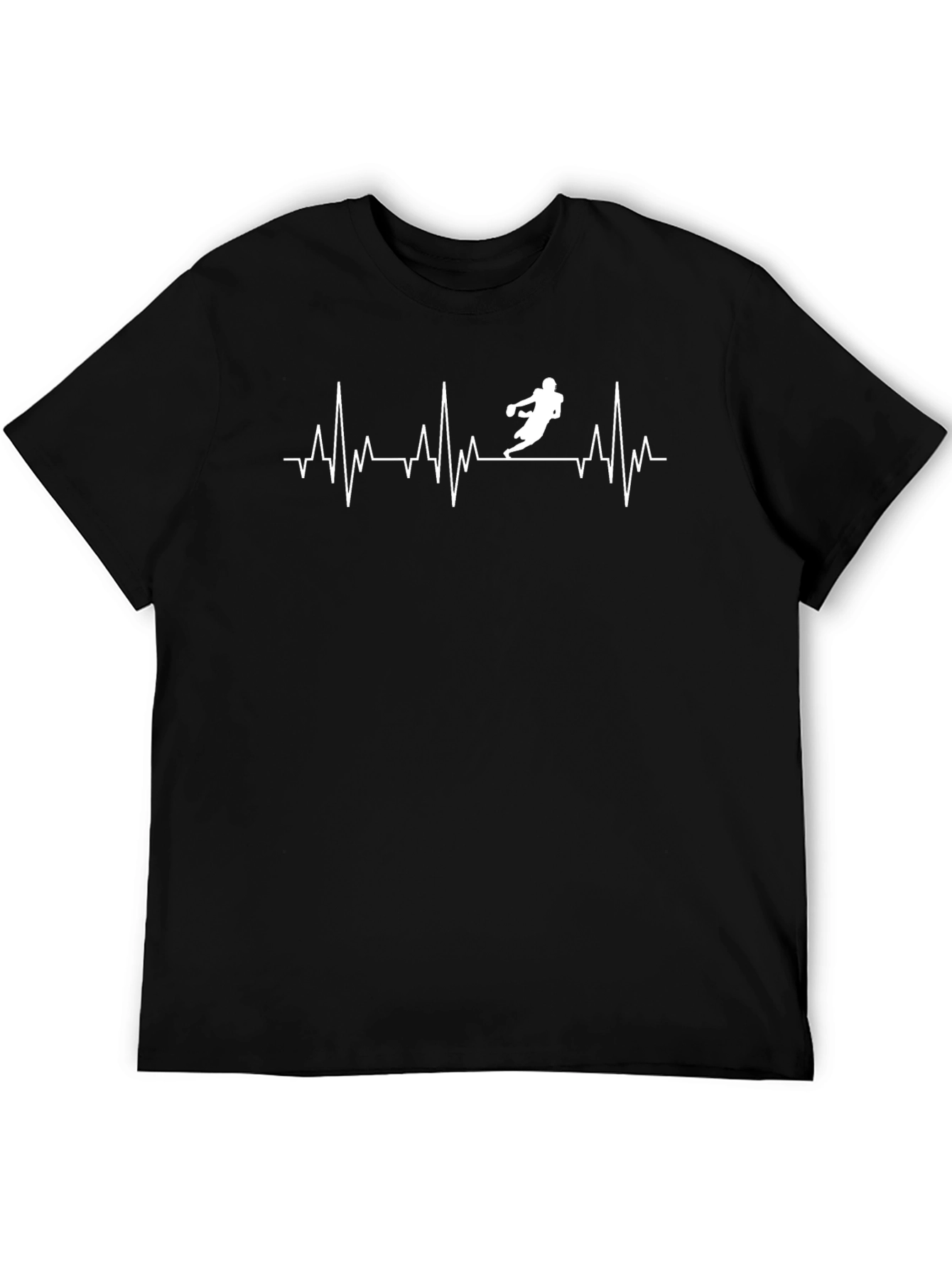 Football Heartbeat T-Shirt - Passionate Athlete Design