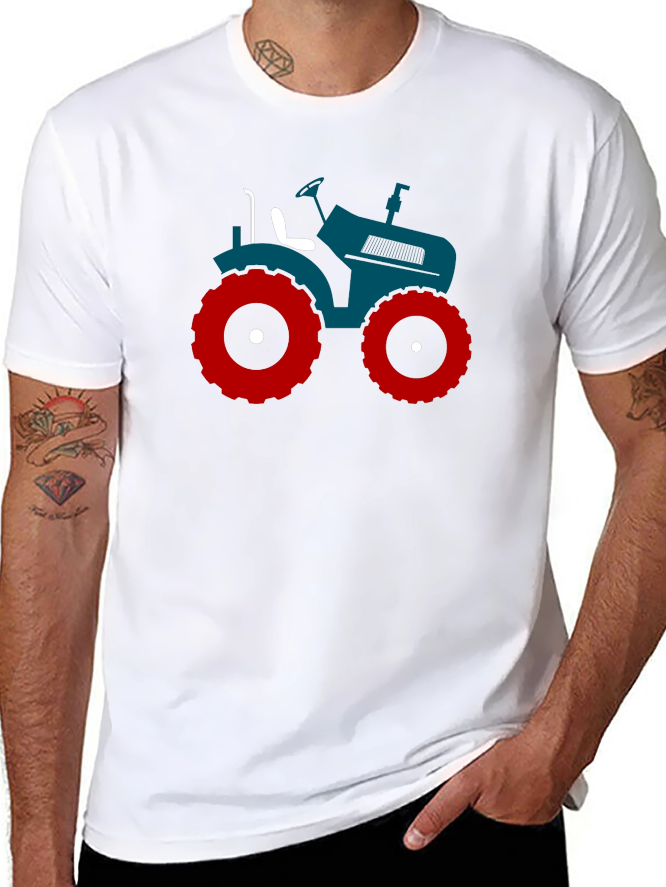 Tractor Graphic Tee - Cool Farm Life Shirt