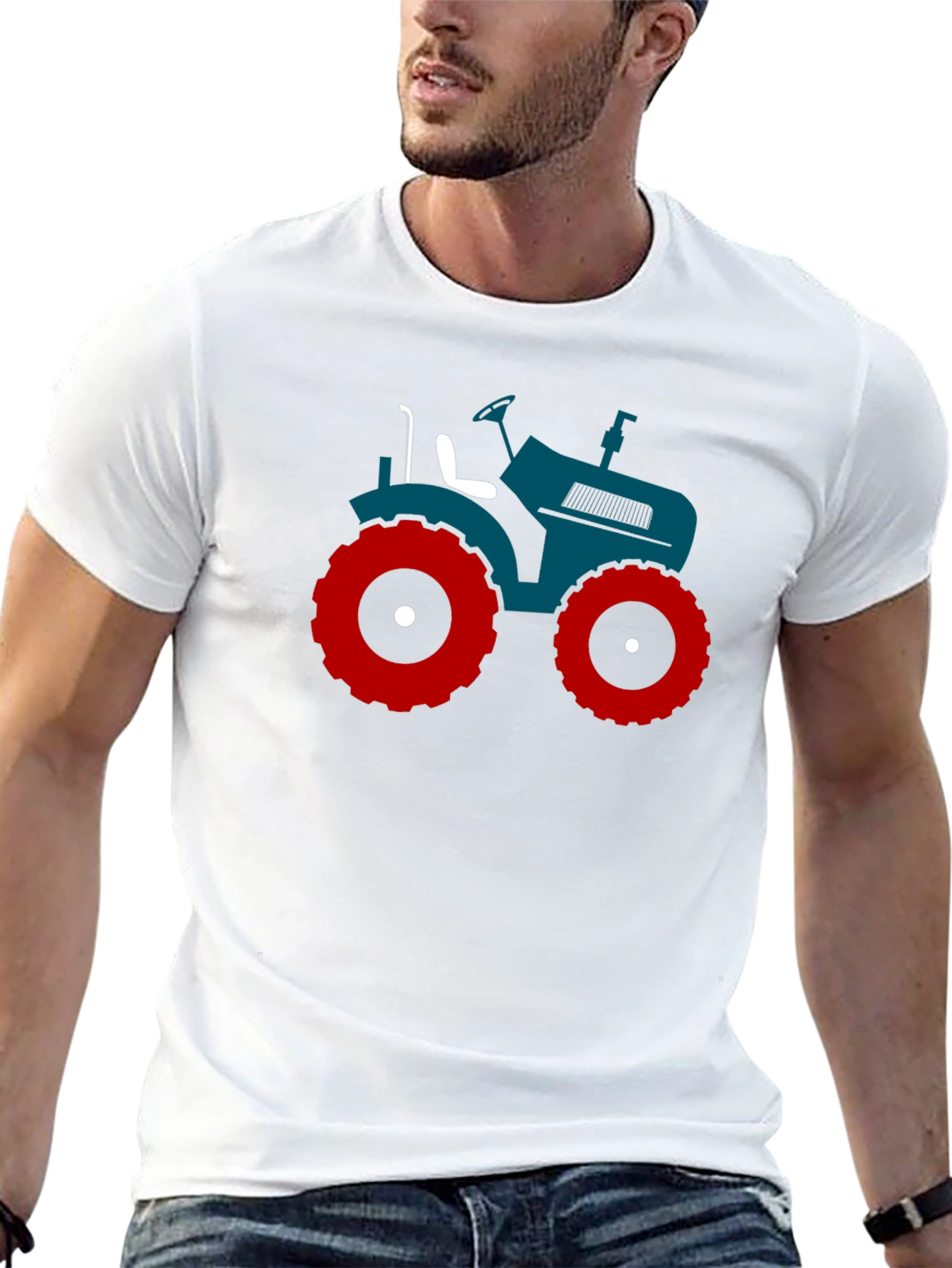 Tractor Graphic Tee - Cool Farm Life Shirt