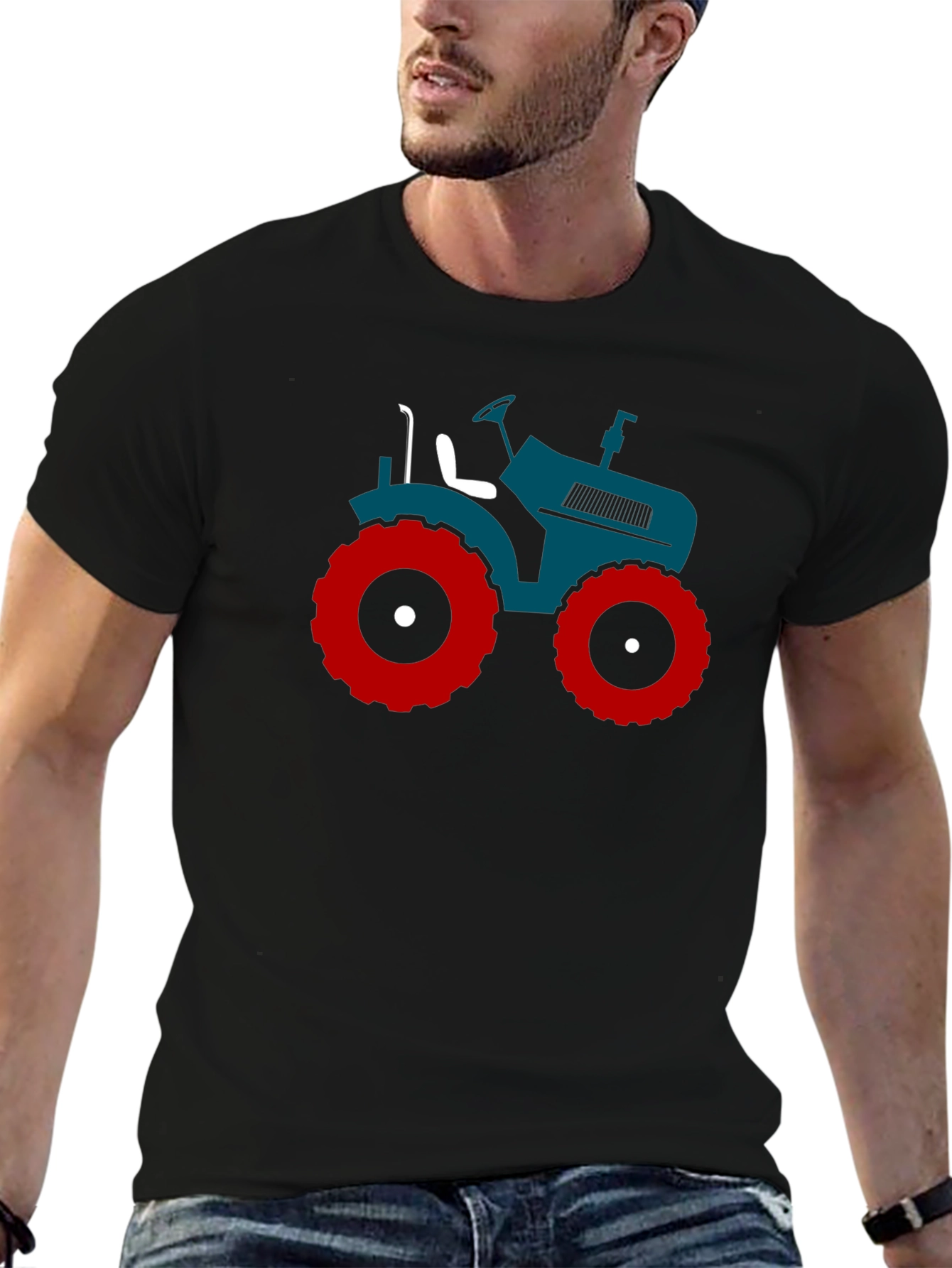 Tractor Graphic Tee - Cool Farm Life Shirt