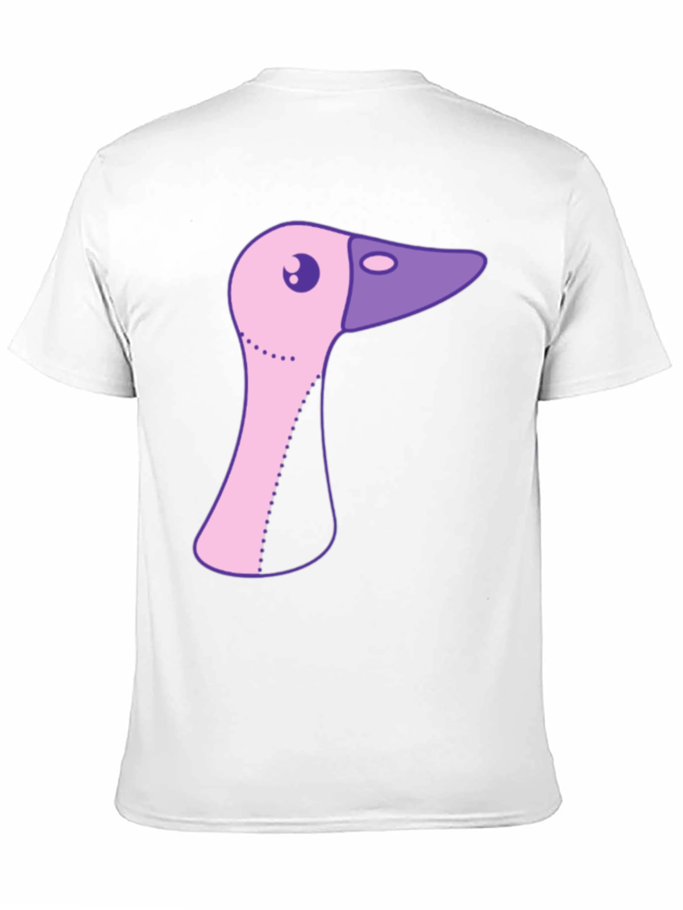 Cartoon Goose T-Shirt - Black Cotton Tee
