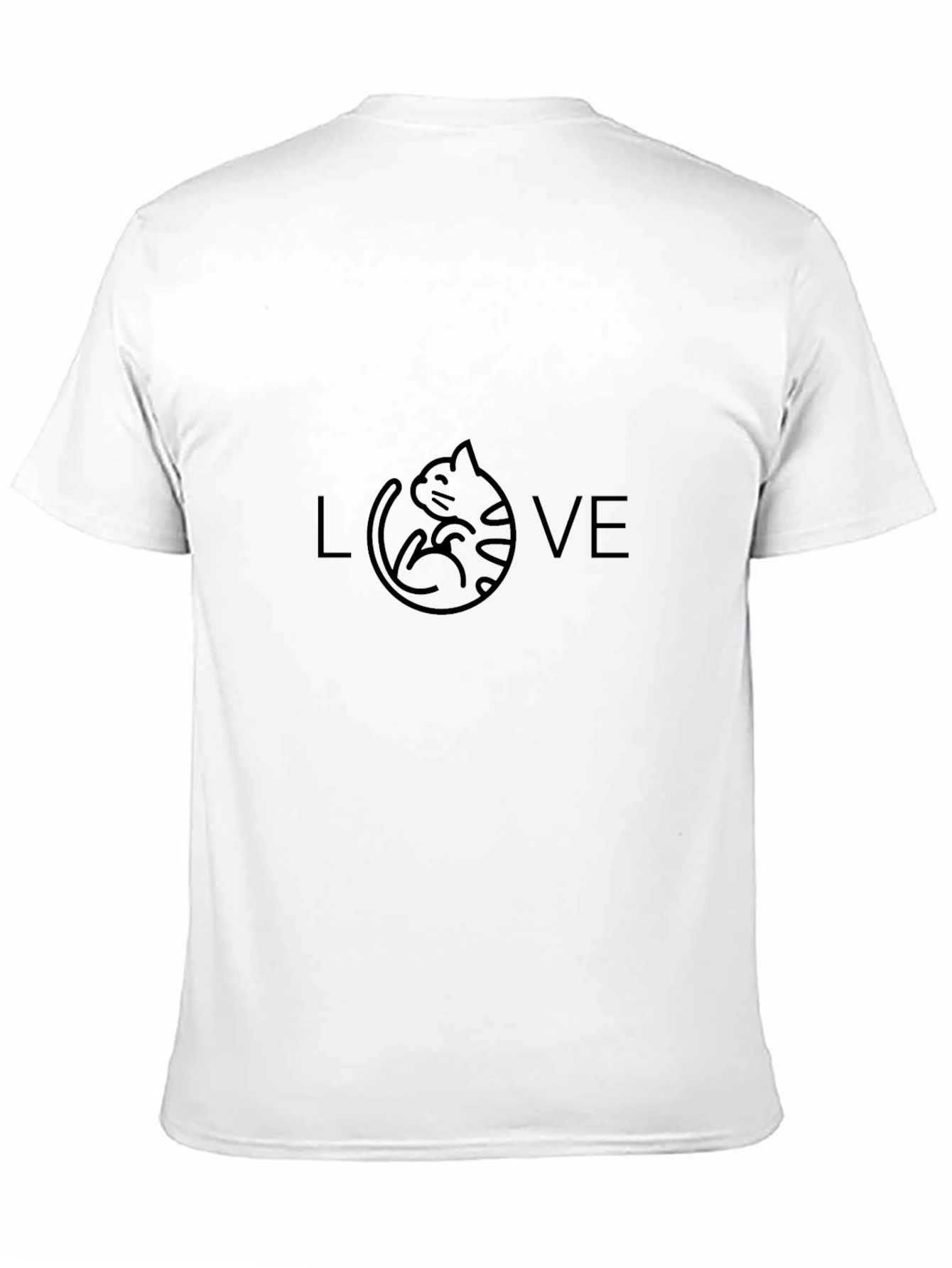 Love Cat Black T-Shirt