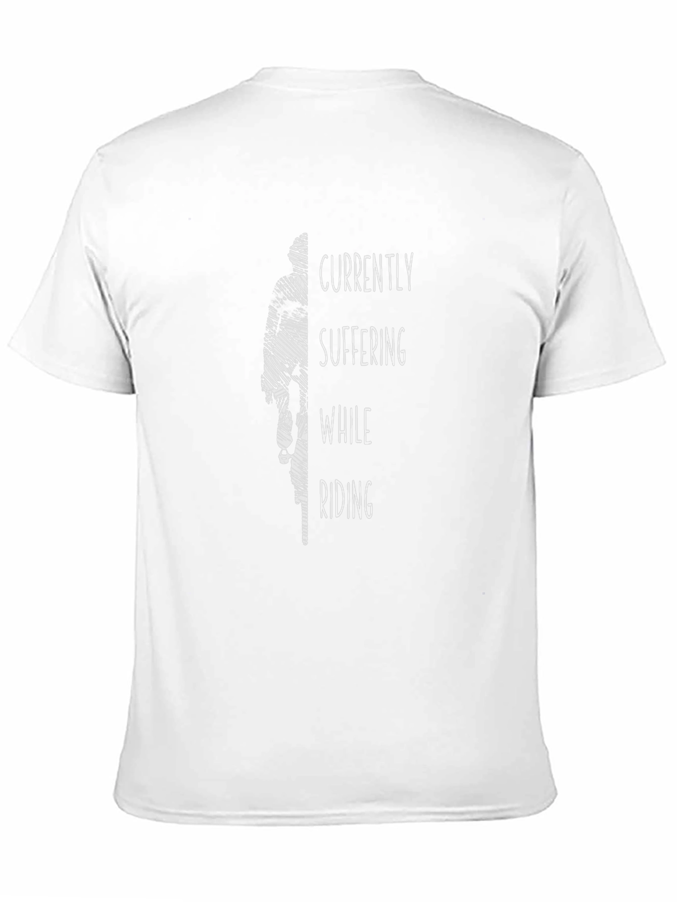 Suffering While Riding Graphic Tee - Black Casual T-Shirt