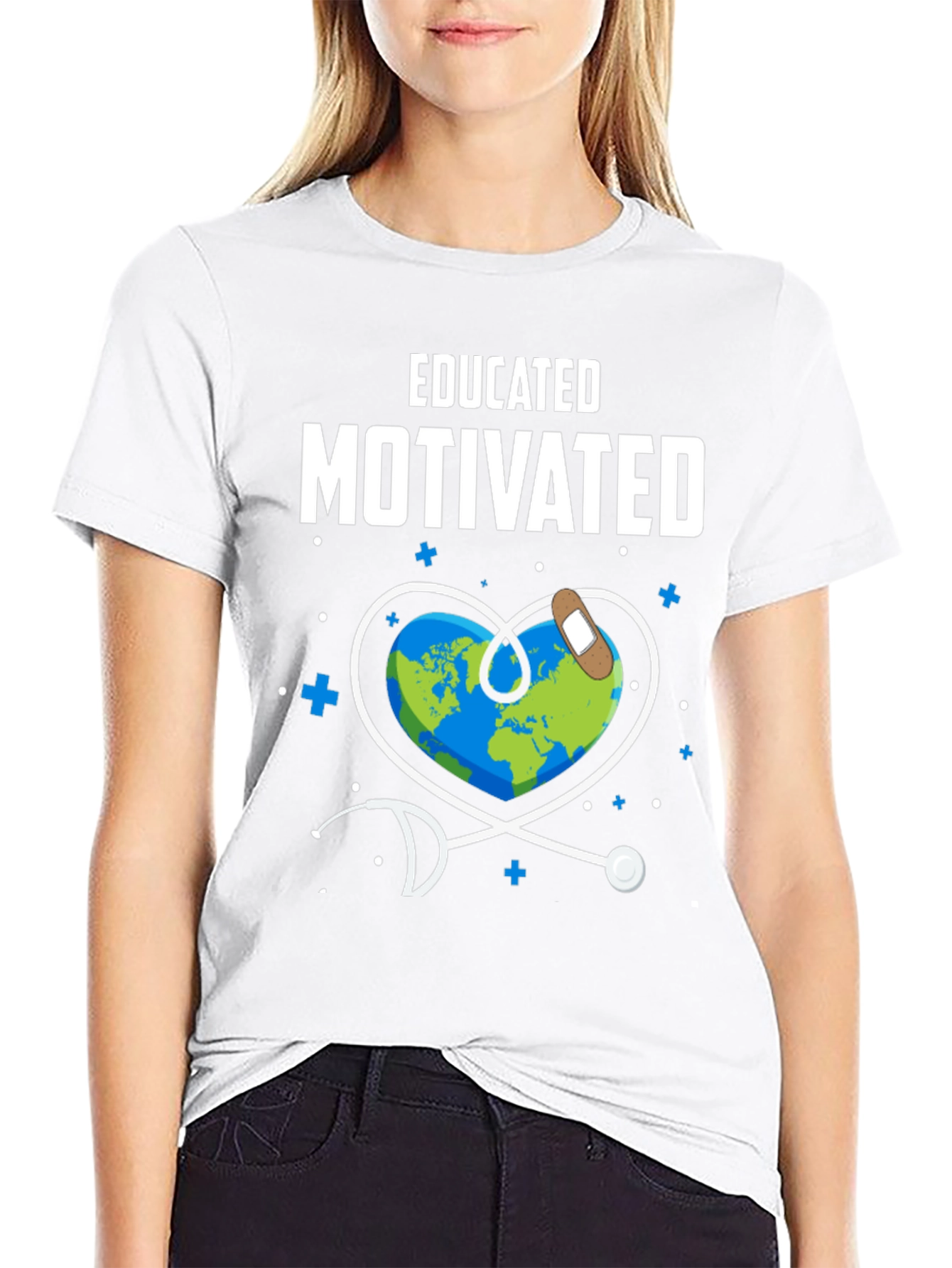 Educated Motivated Graphic T-Shirt