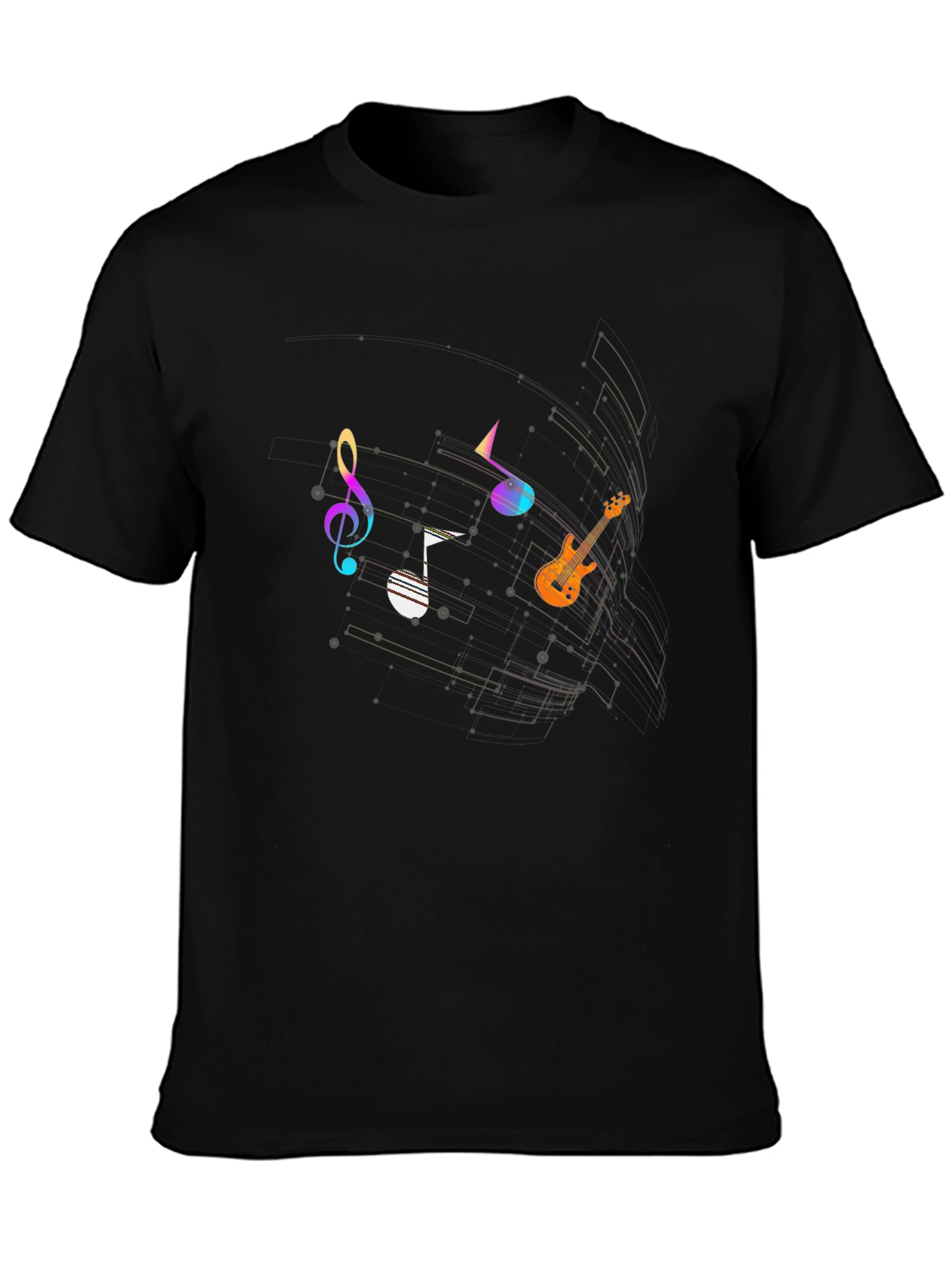 Music Notes Graphic T-Shirt - Stylish & Unique Design