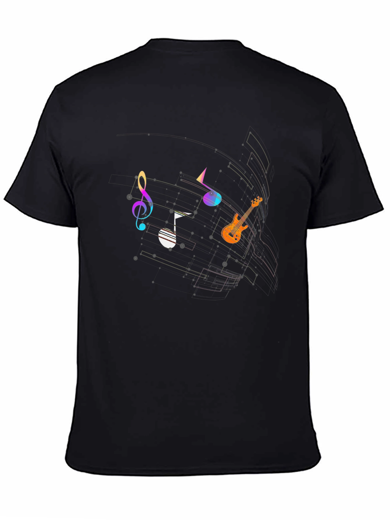 Music Notes Graphic T-Shirt - Stylish & Unique Design