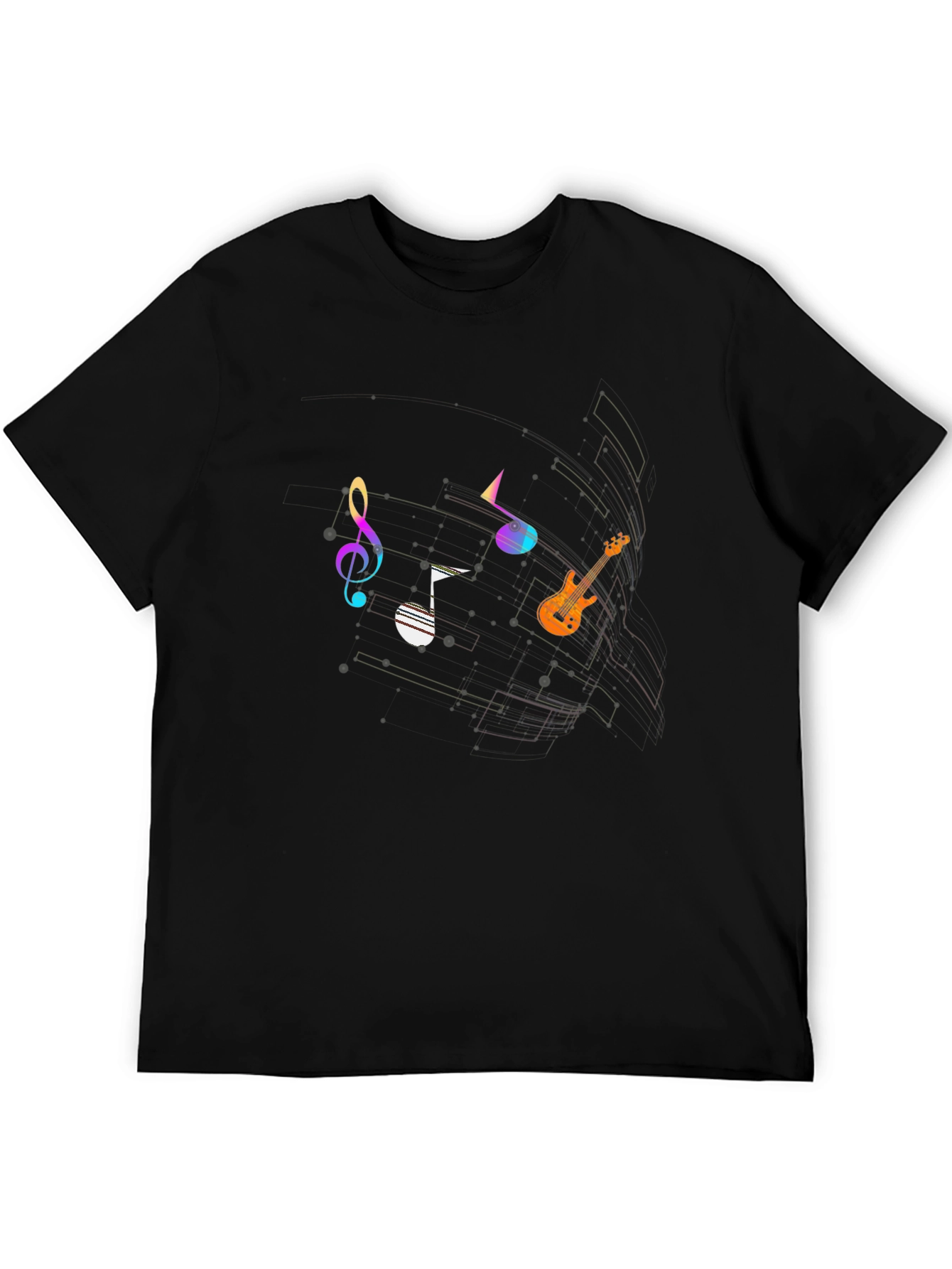 Music Notes Graphic T-Shirt - Stylish & Unique Design