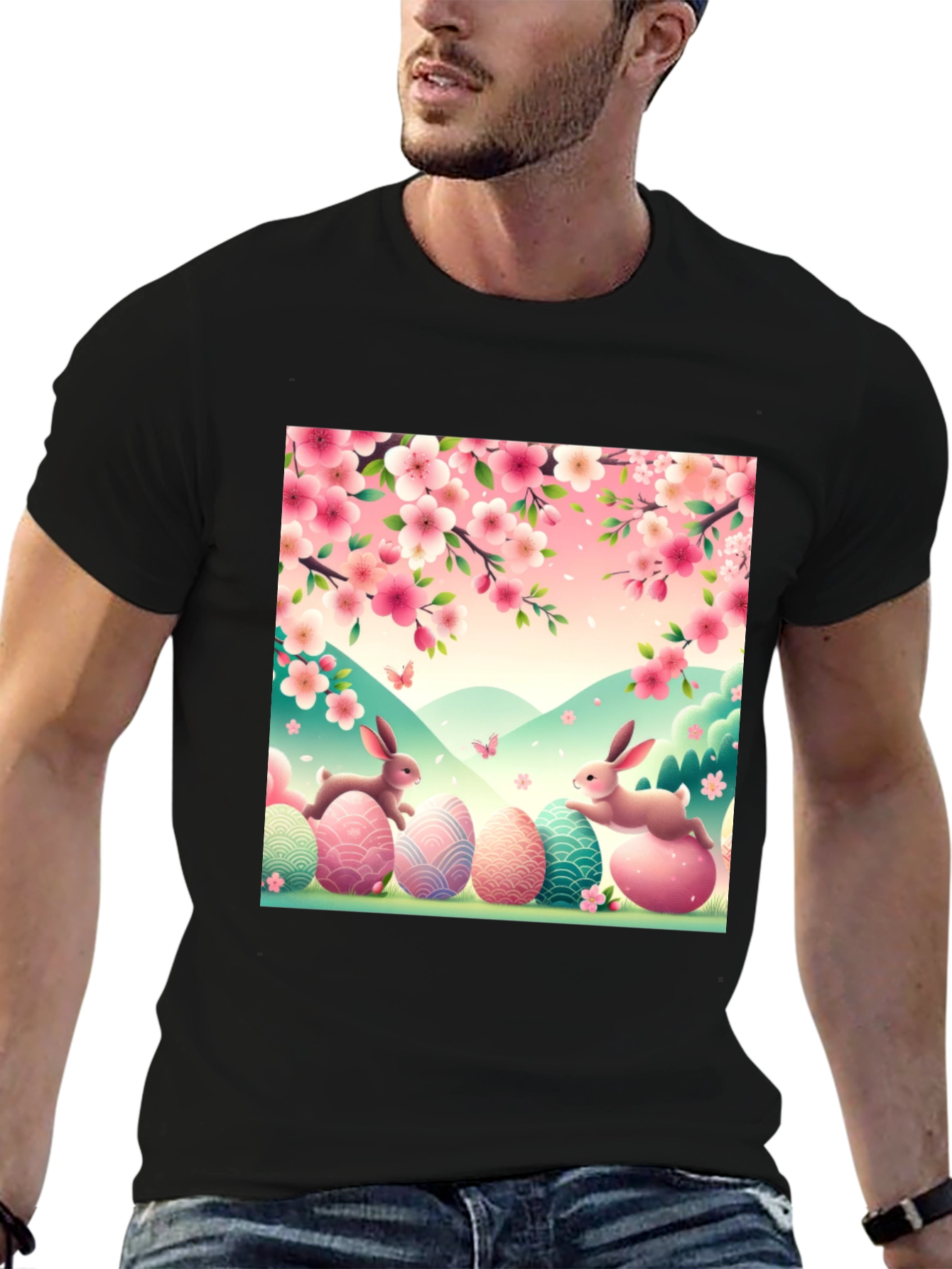 Easter Bunny Egg T-Shirt: Springtime Celebration