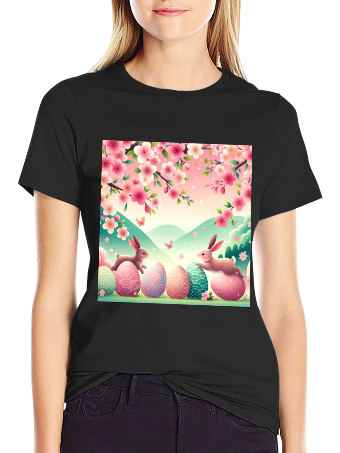 Easter Bunny Egg T-Shirt: Springtime Celebration