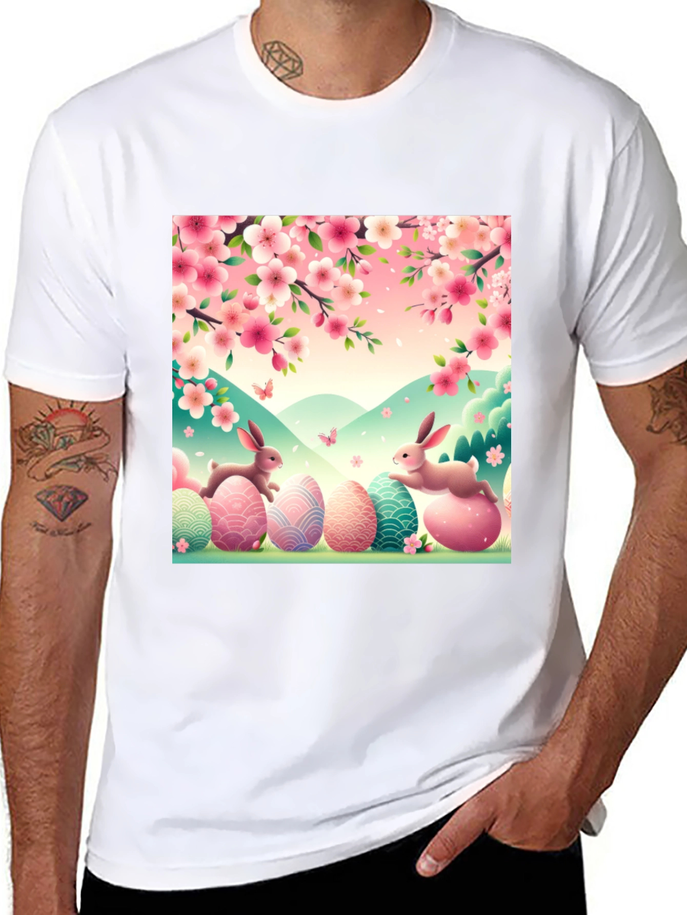 Easter Bunny Egg T-Shirt: Springtime Celebration