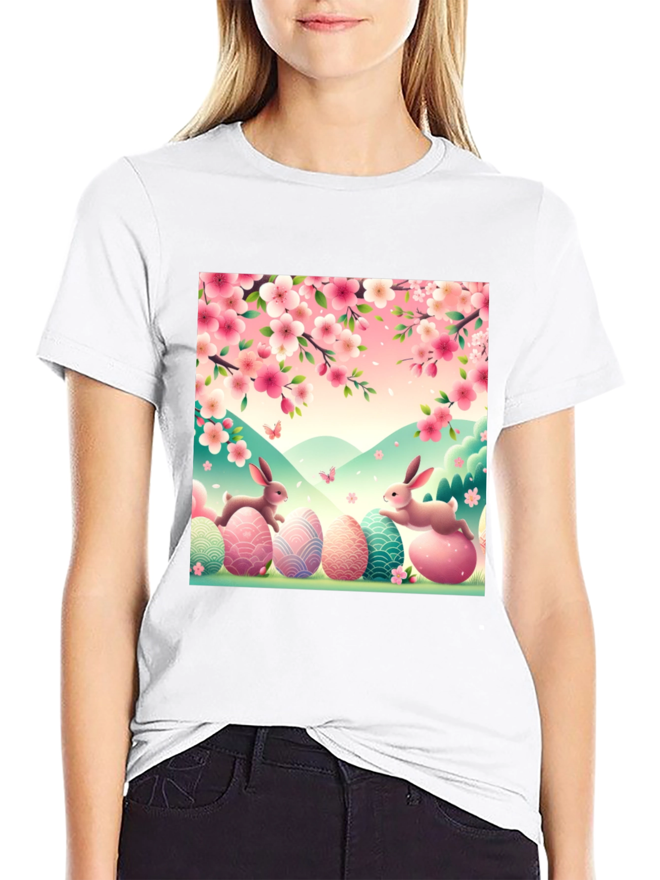 Easter Bunny Egg T-Shirt: Springtime Celebration