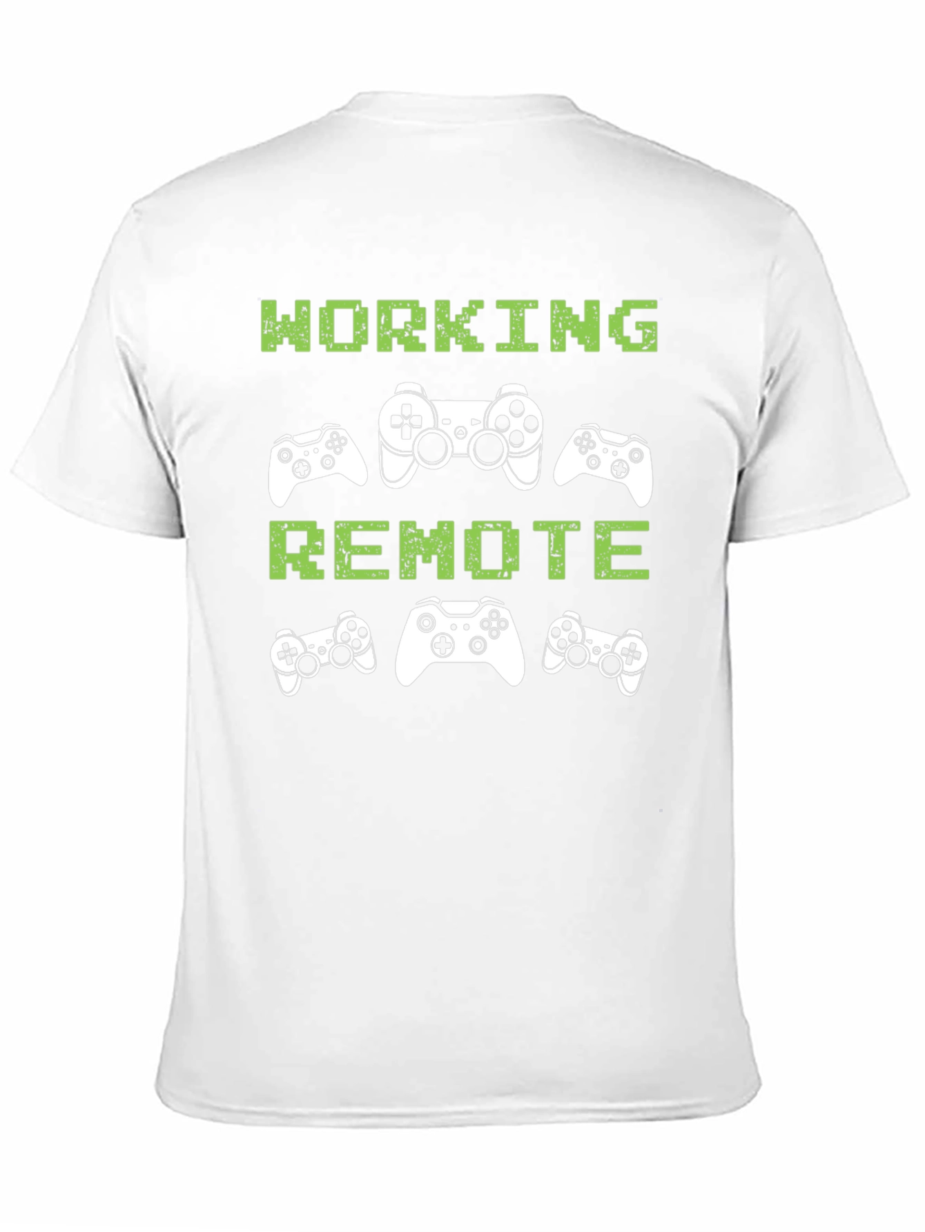 Working Remote Gamer T-Shirt - Black Graphic Tee