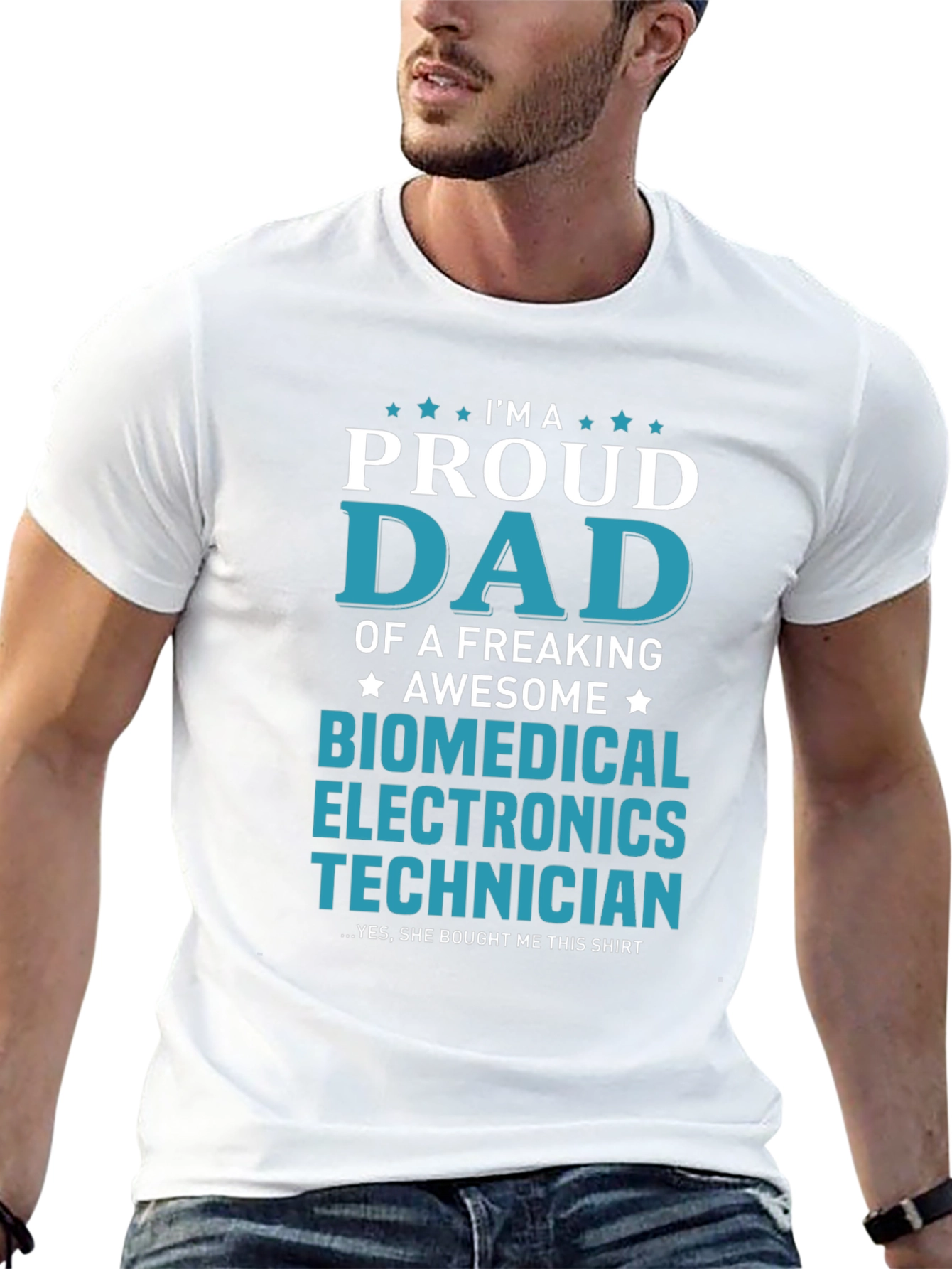 Proud Dad Biomedical Electronics Technician T-Shirt
