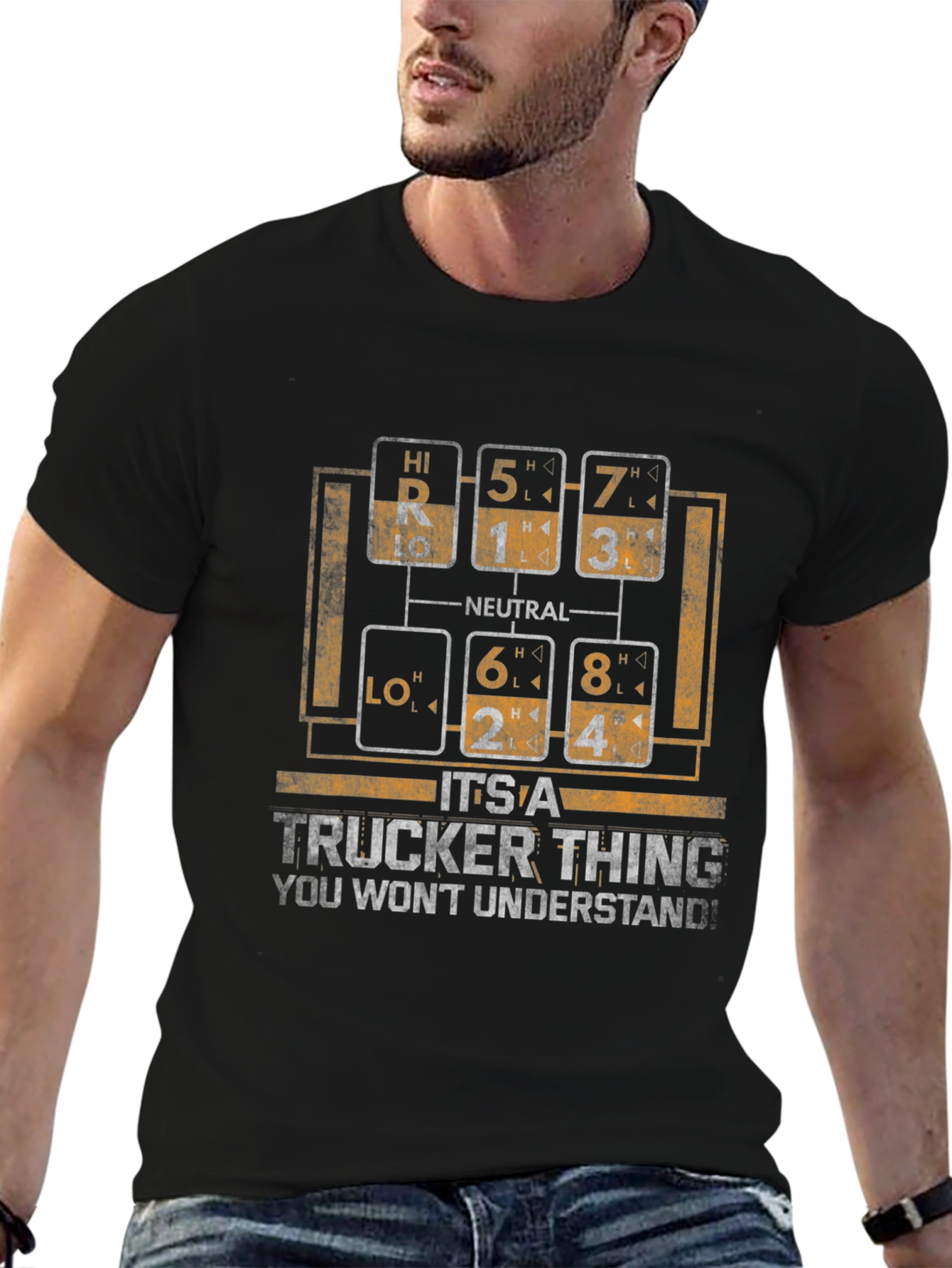 Trucker Thing T-Shirt: Gear Shift Design
