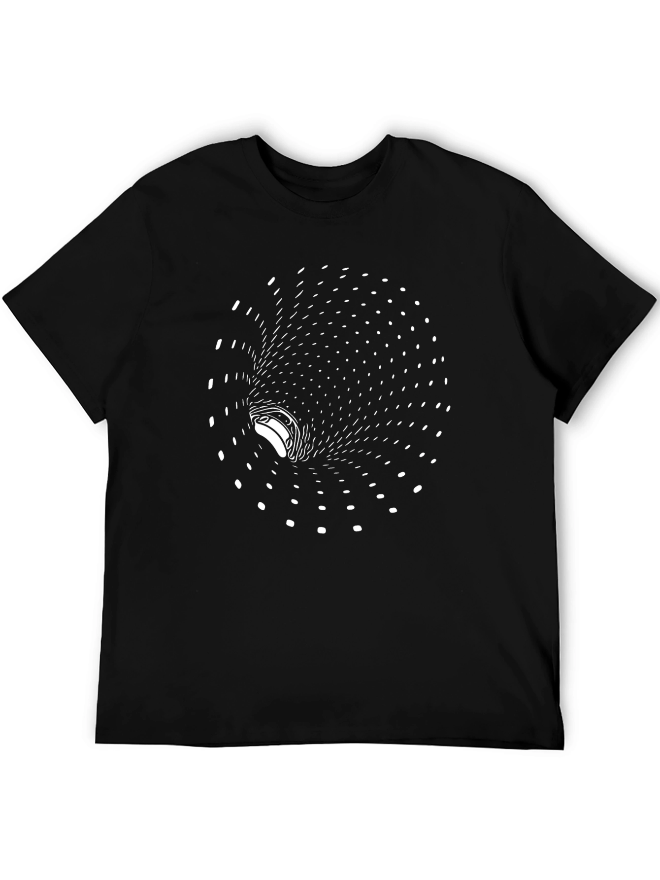 Optical Illusion Black T-Shirt
