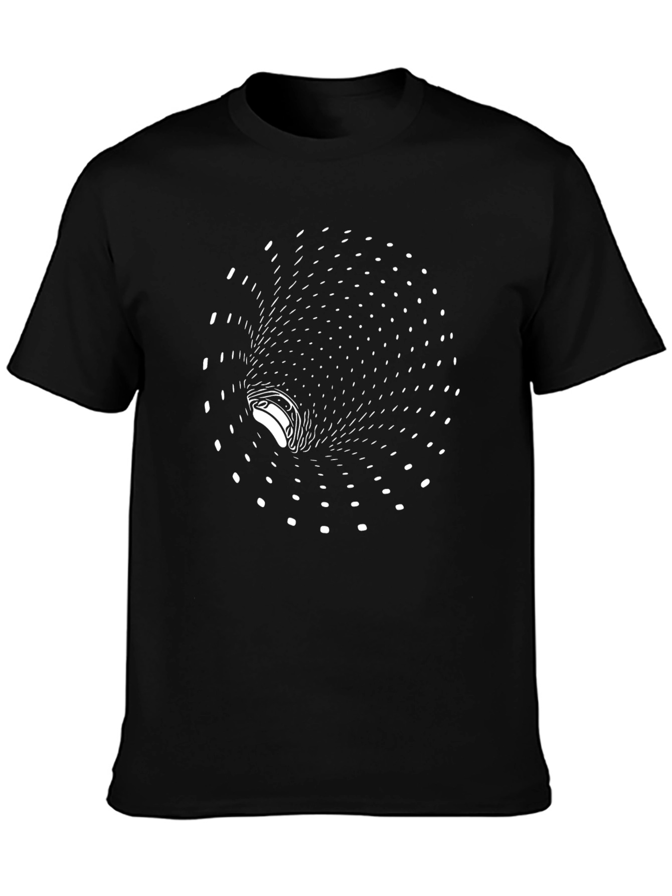 Optical Illusion Black T-Shirt