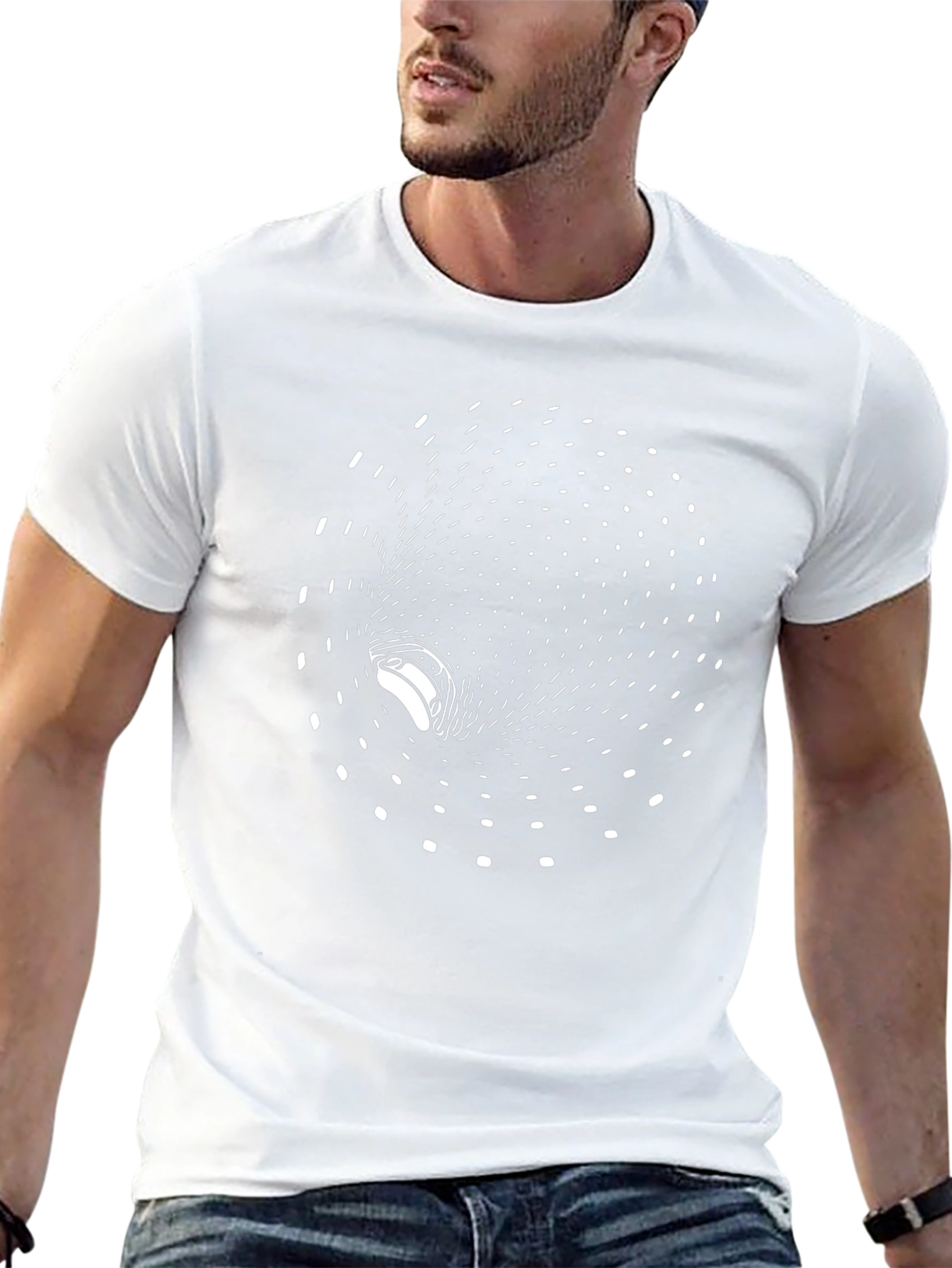 Optical Illusion Black T-Shirt