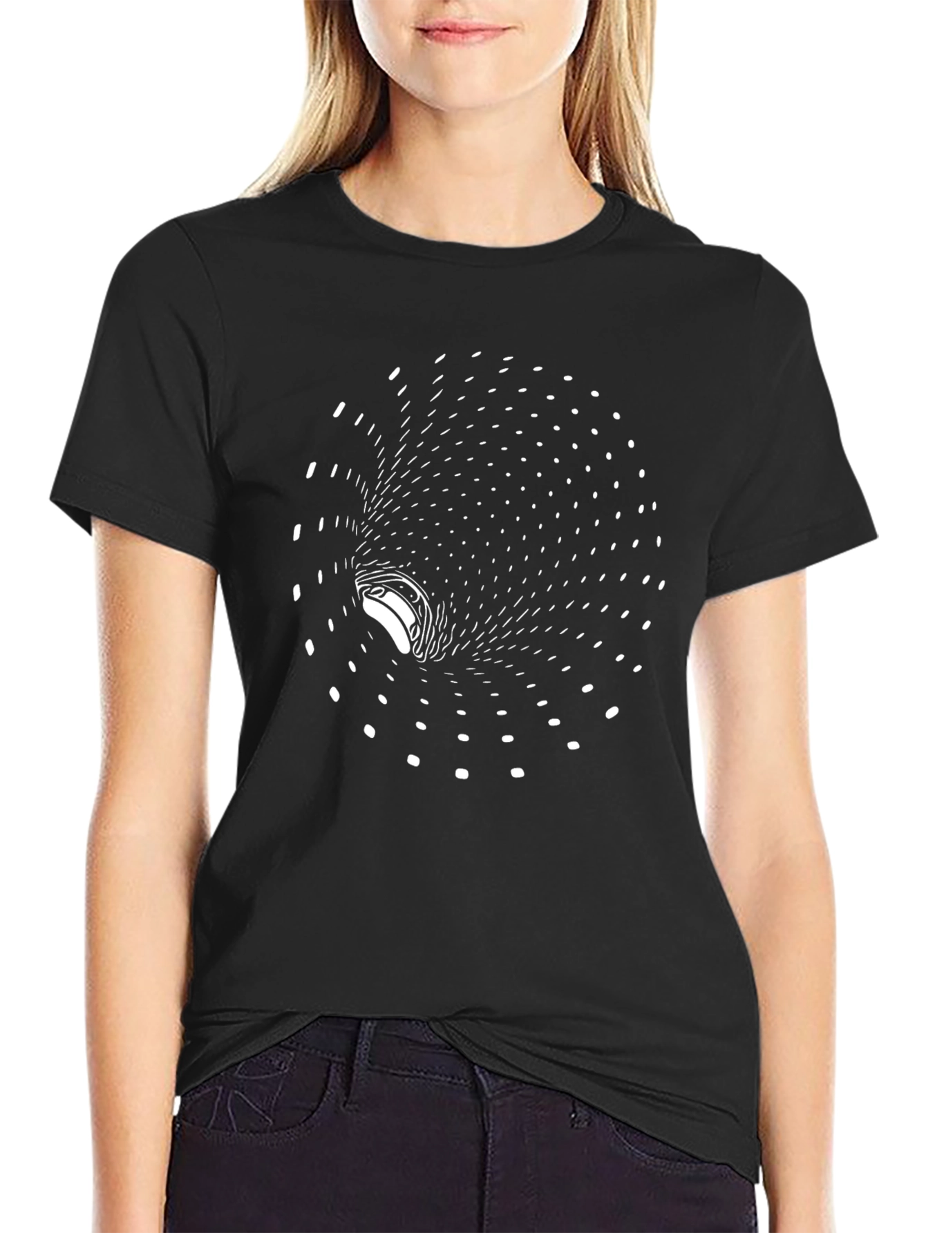 Optical Illusion Black T-Shirt