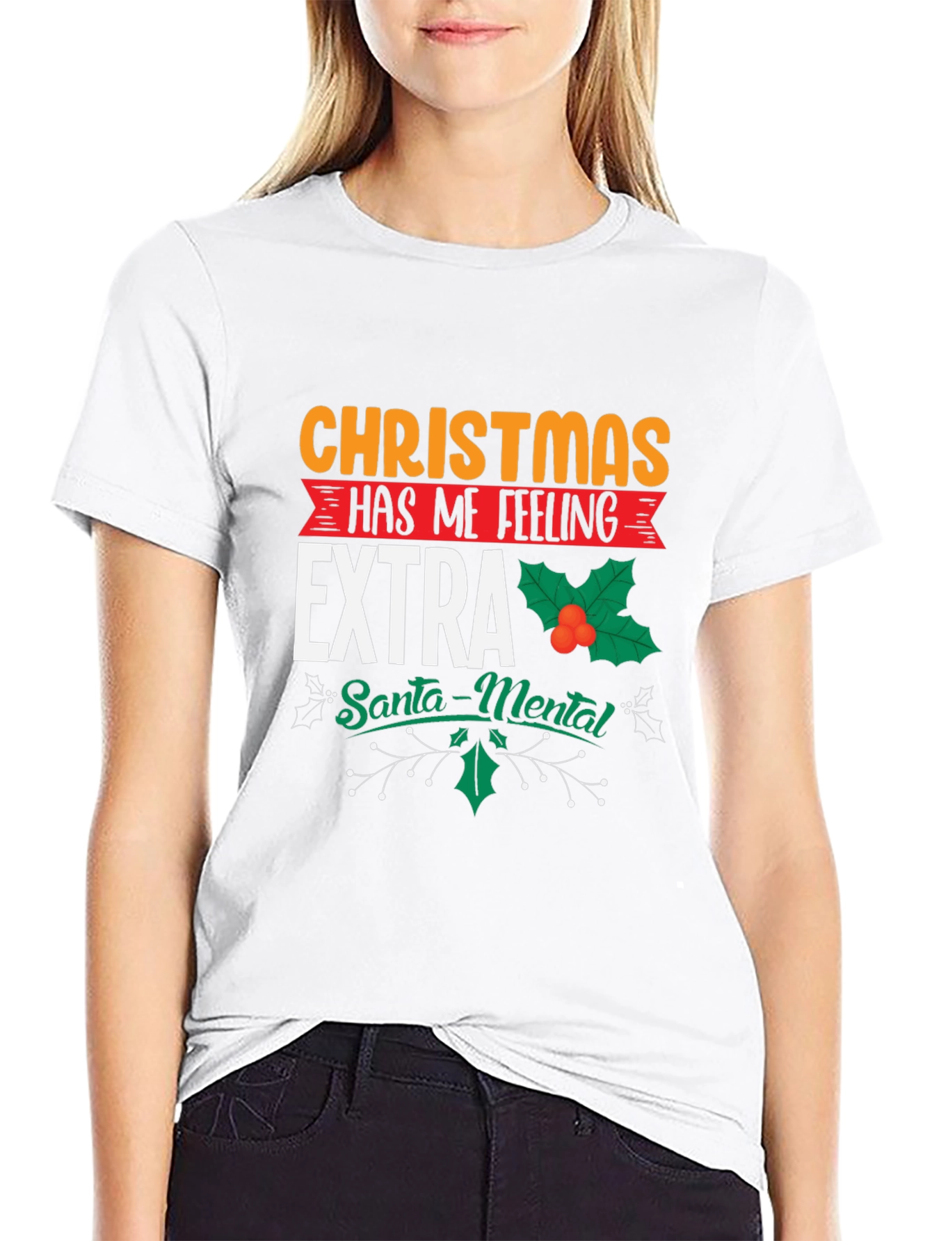Christmas Extra Santa-Mental Holiday T-Shirt