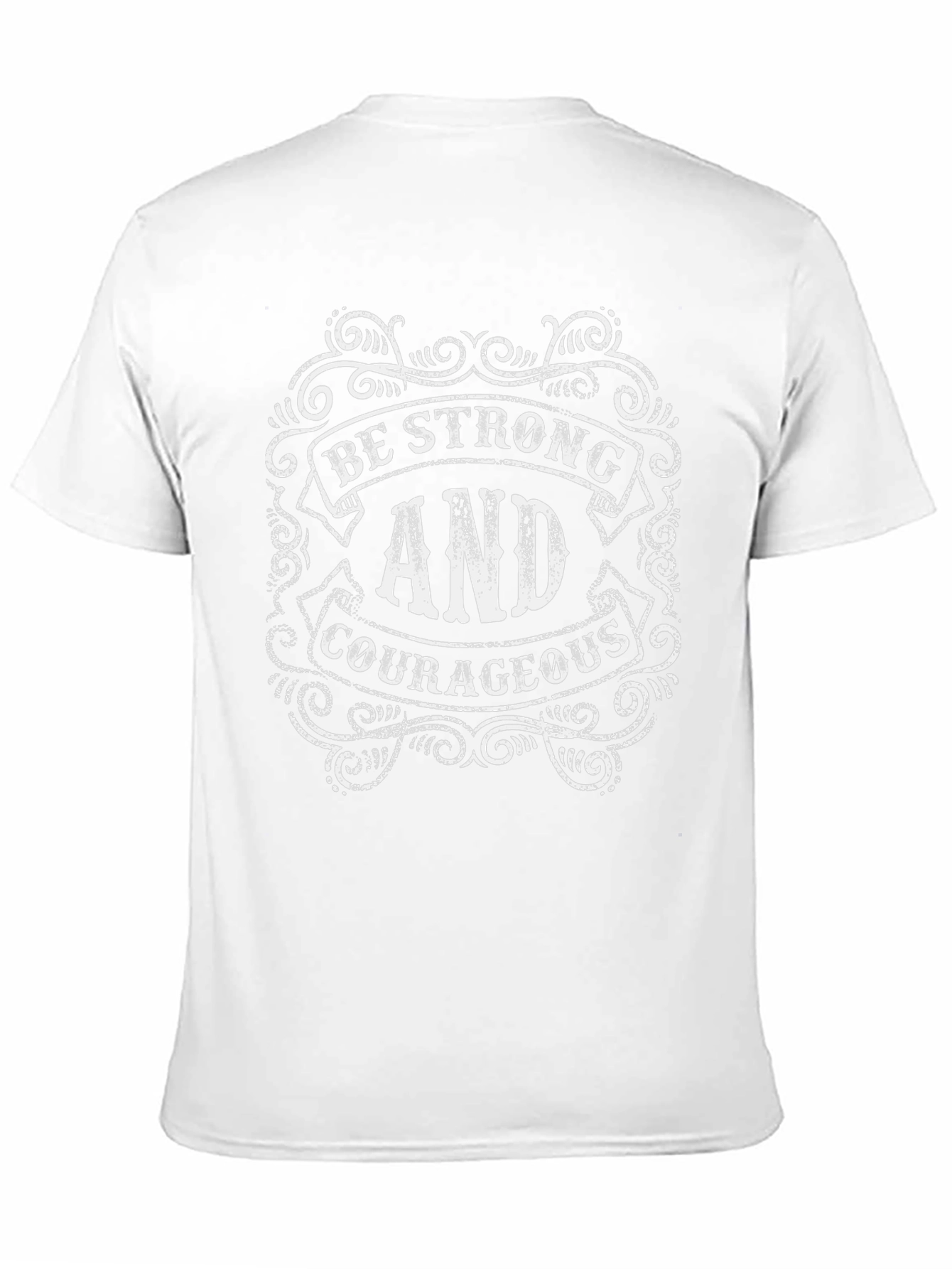Be Strong and Courageous Black T-Shirt