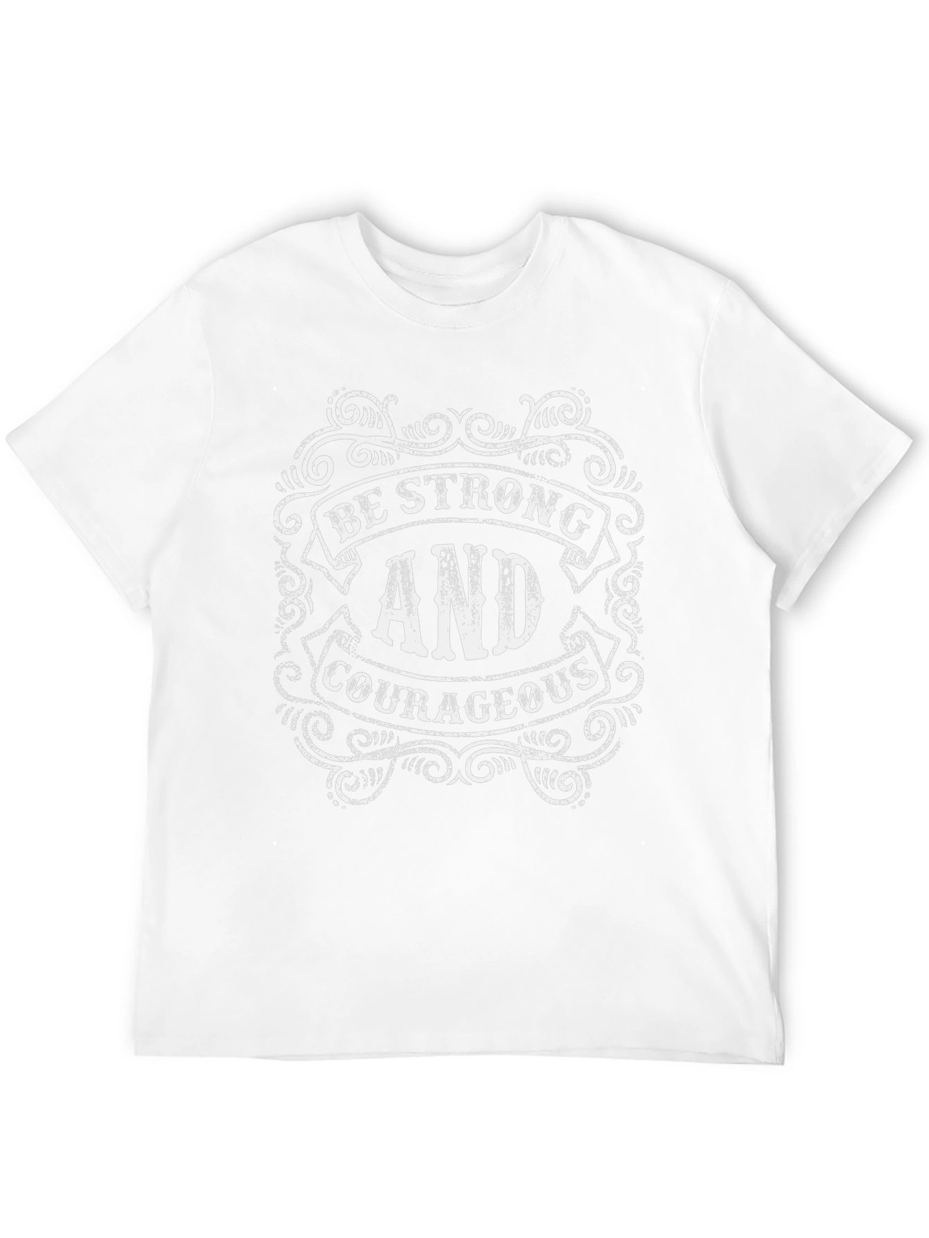 Be Strong and Courageous Black T-Shirt