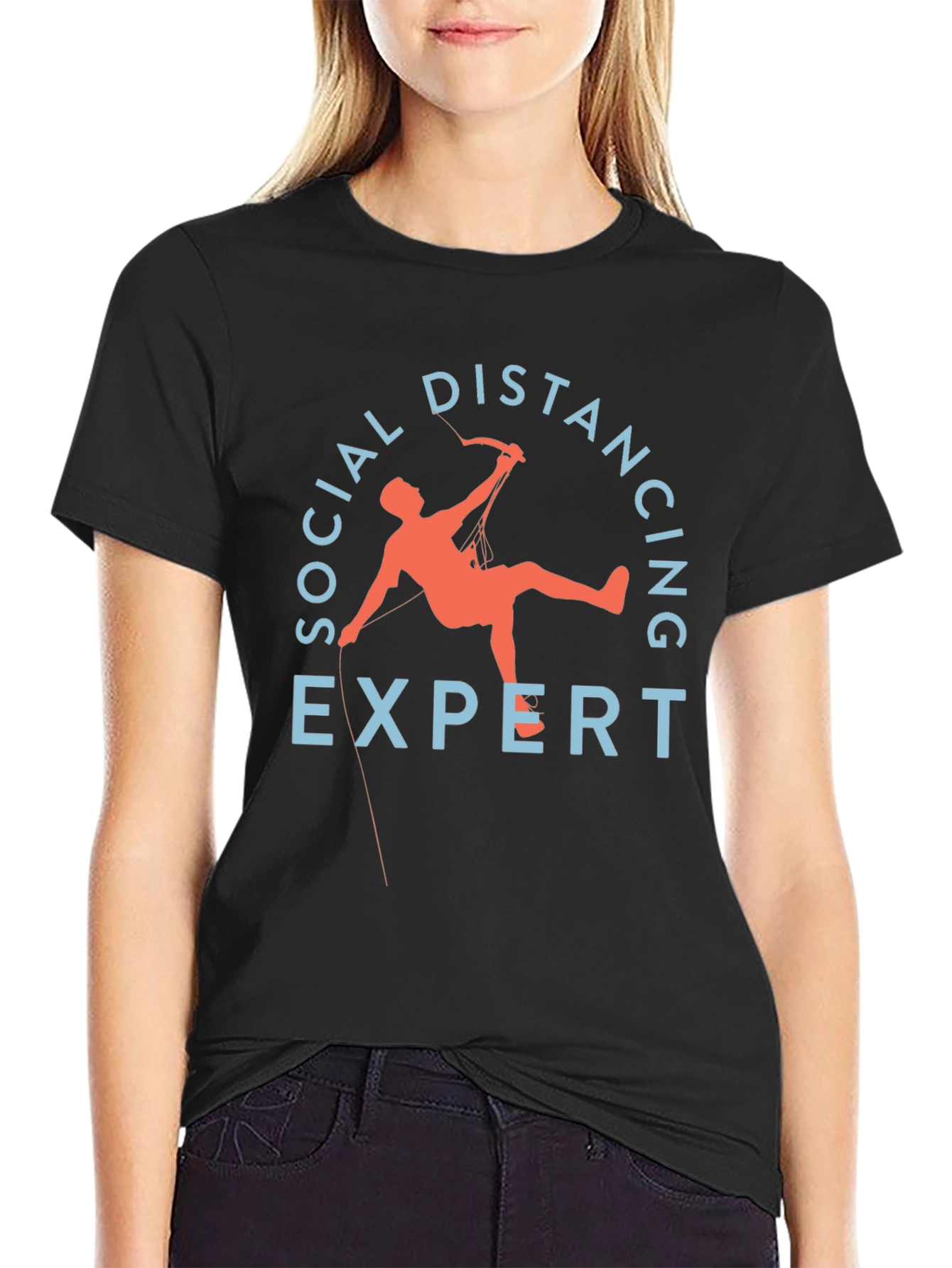 Social Distancing Expert T-Shirt - Funny Climber Tee