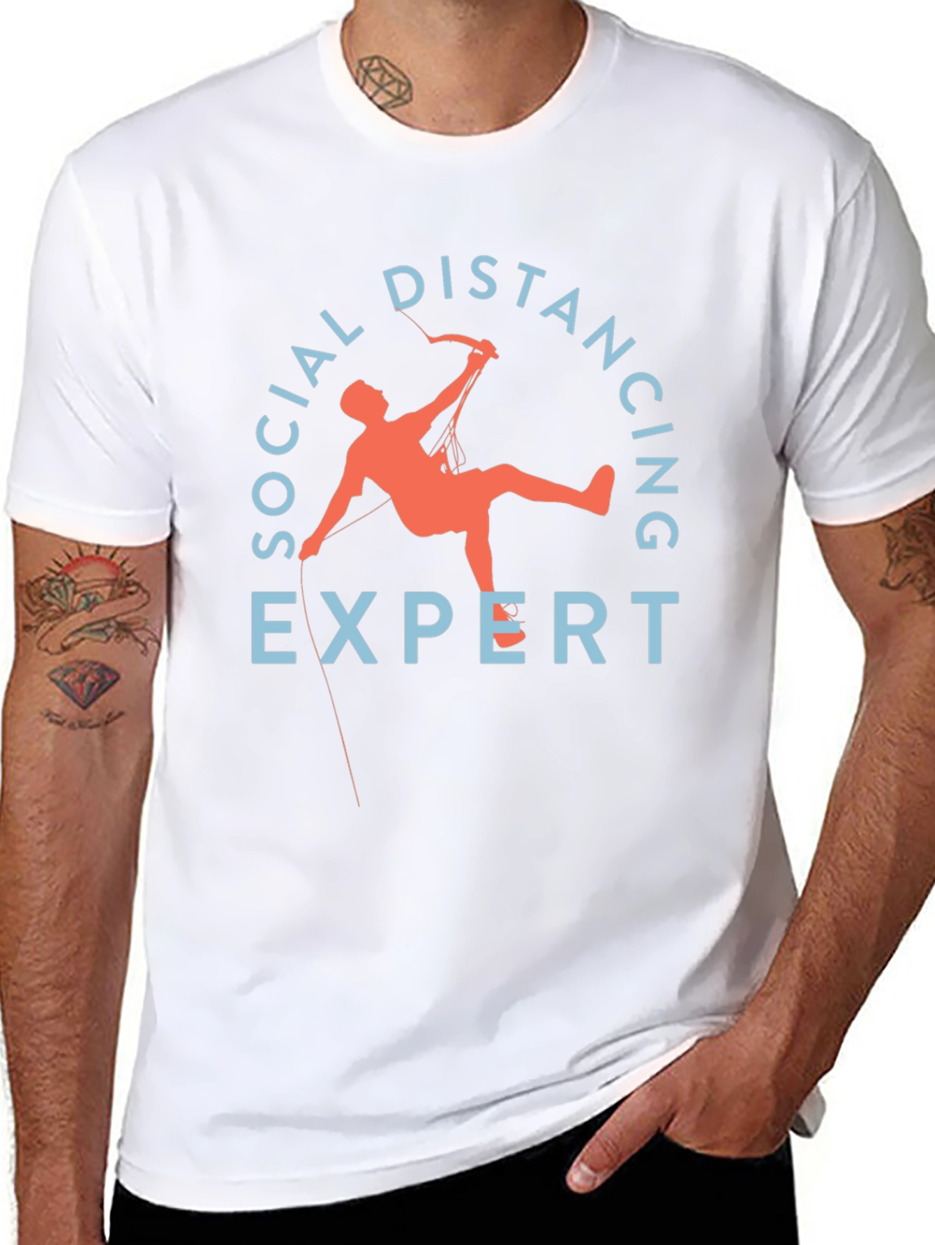 Social Distancing Expert T-Shirt - Funny Climber Tee
