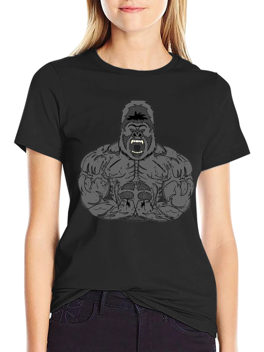 Gorilla Gym T-Shirt - Black Graphic Tee