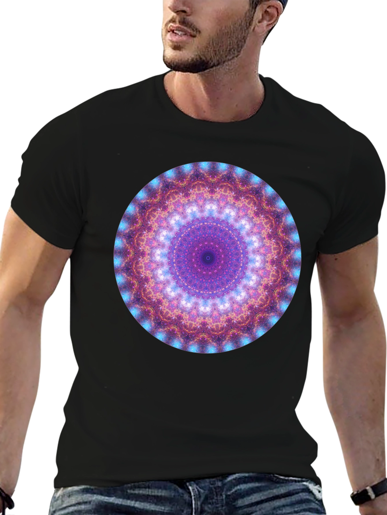 Mandala Graphic Black T-Shirt