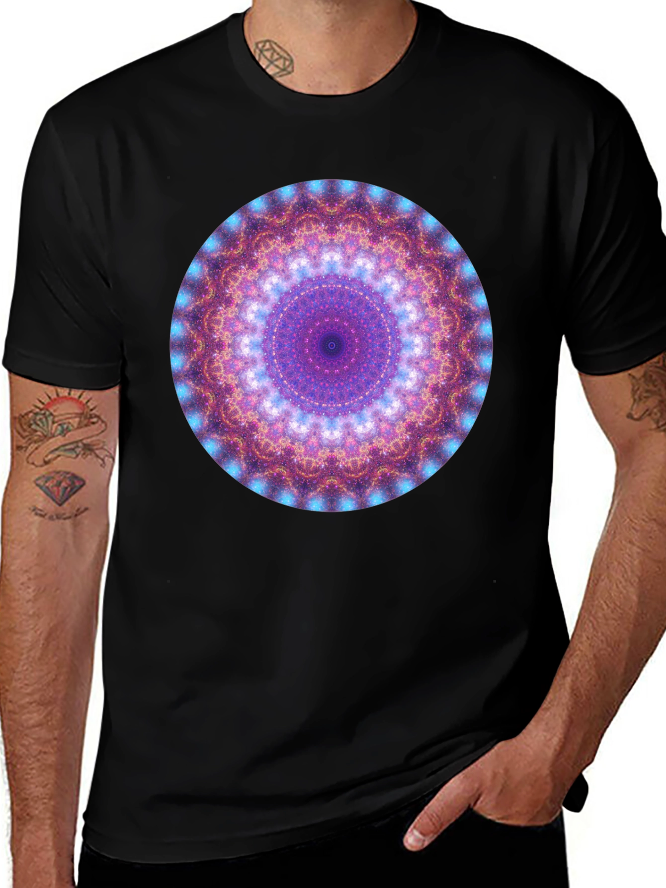 Mandala Graphic Black T-Shirt