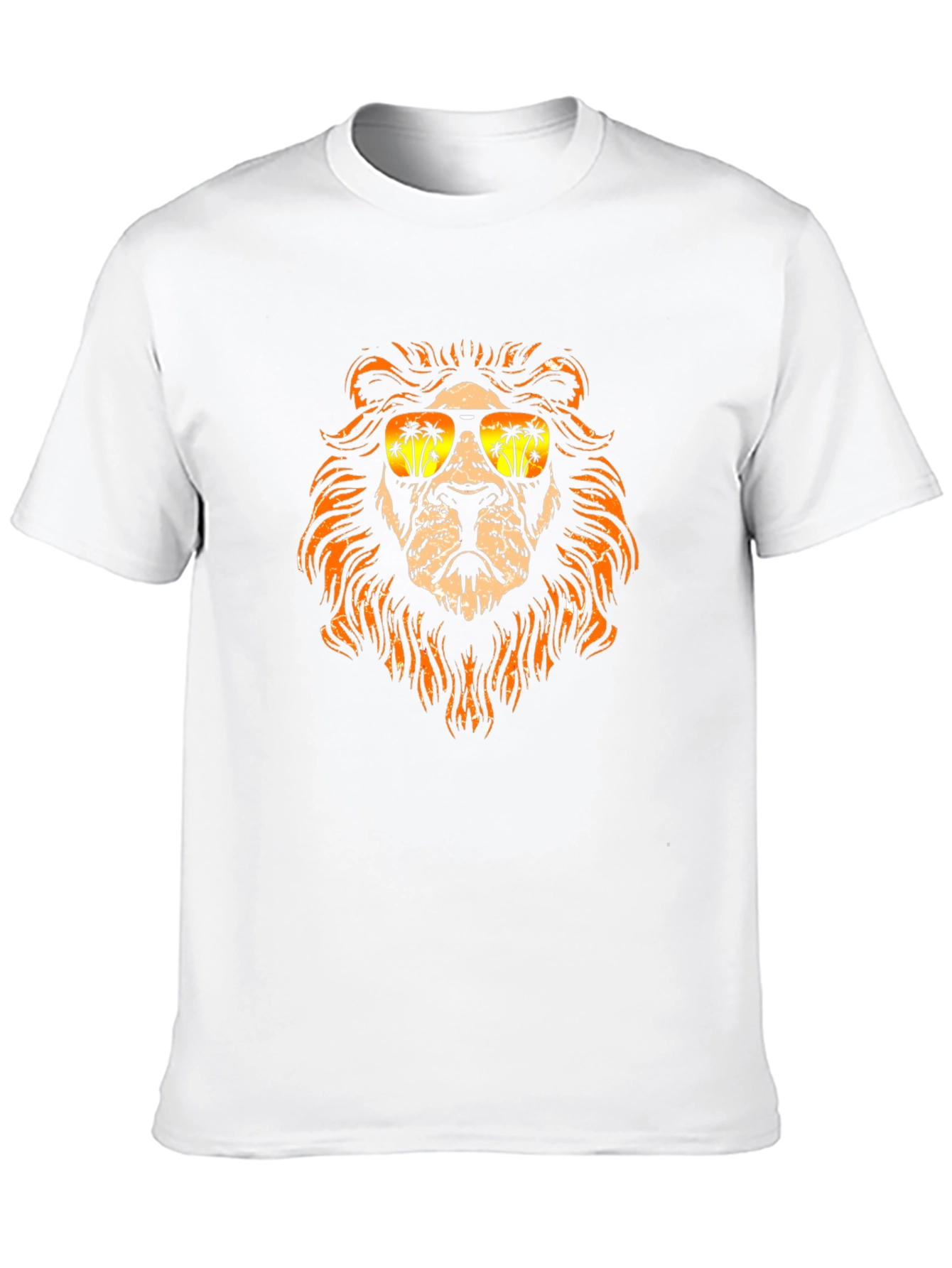 Cool Lion Graphic Tee - Tropical Vibes
