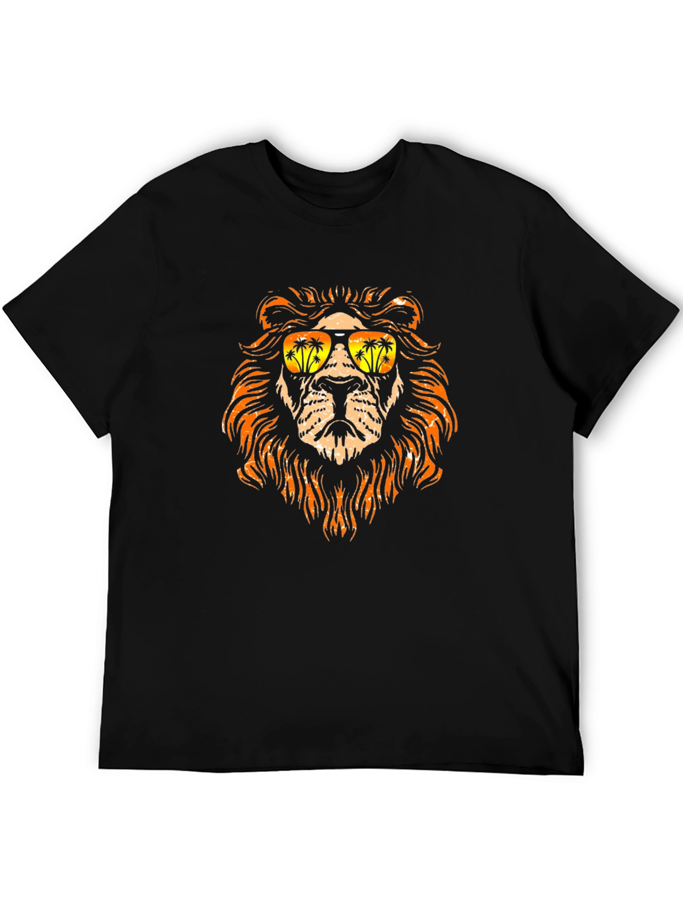 Cool Lion Graphic Tee - Tropical Vibes