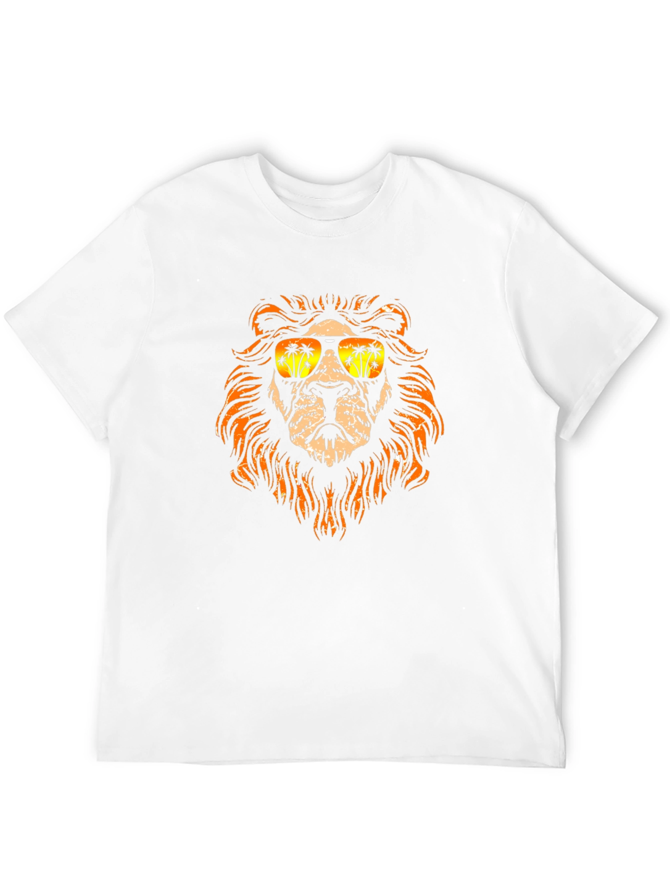 Cool Lion Graphic Tee - Tropical Vibes