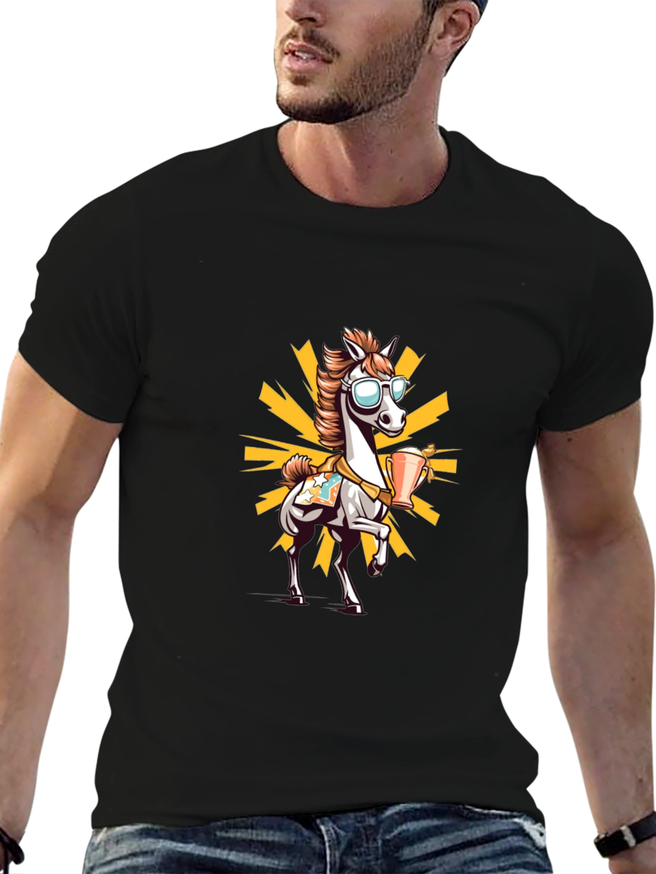 Cool Horse Cartoon T-Shirt