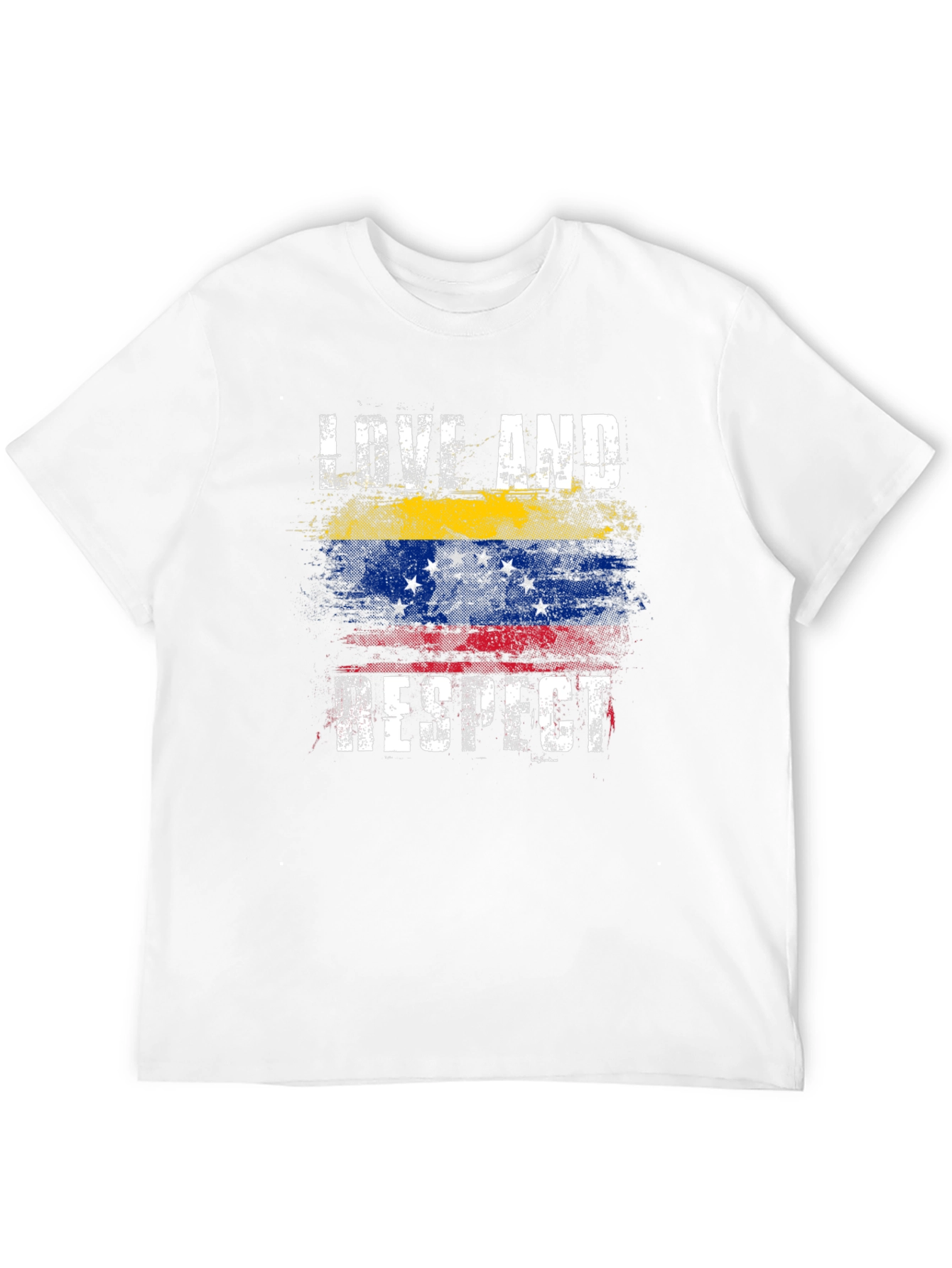 Venezuela Flag Love and Respect Graphic T-Shirt