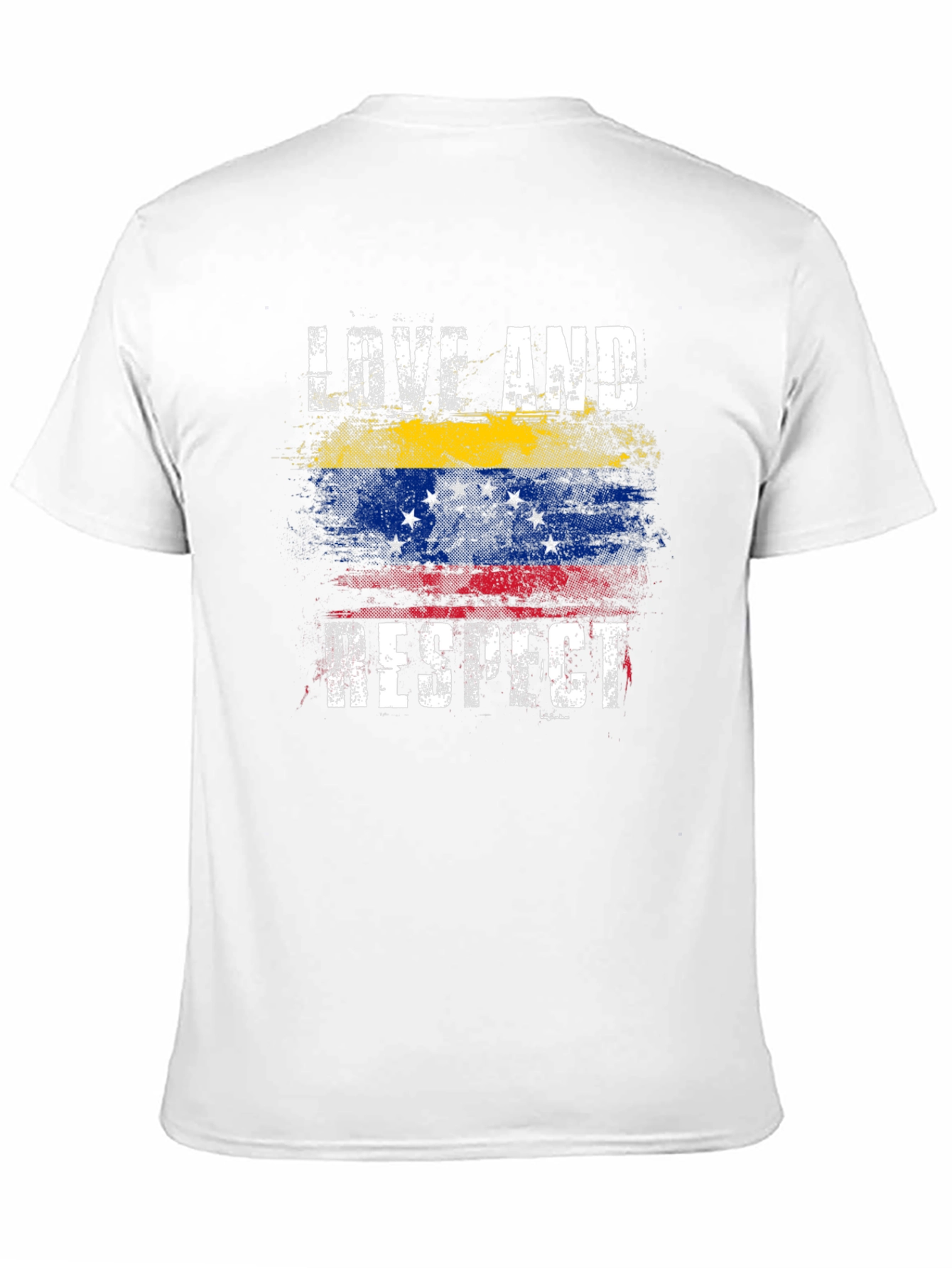 Venezuela Flag Love and Respect Graphic T-Shirt