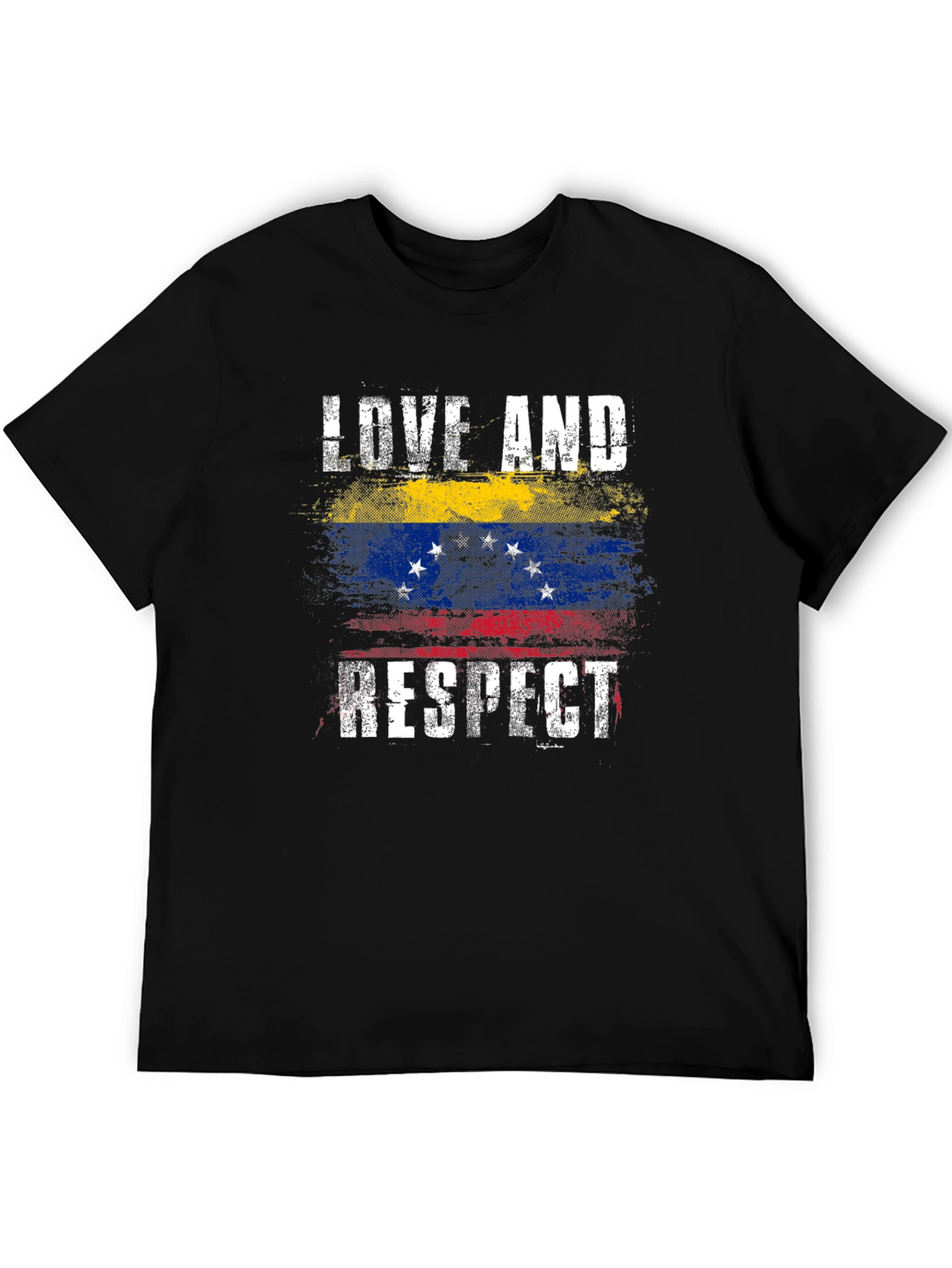 Venezuela Flag Love and Respect Graphic T-Shirt